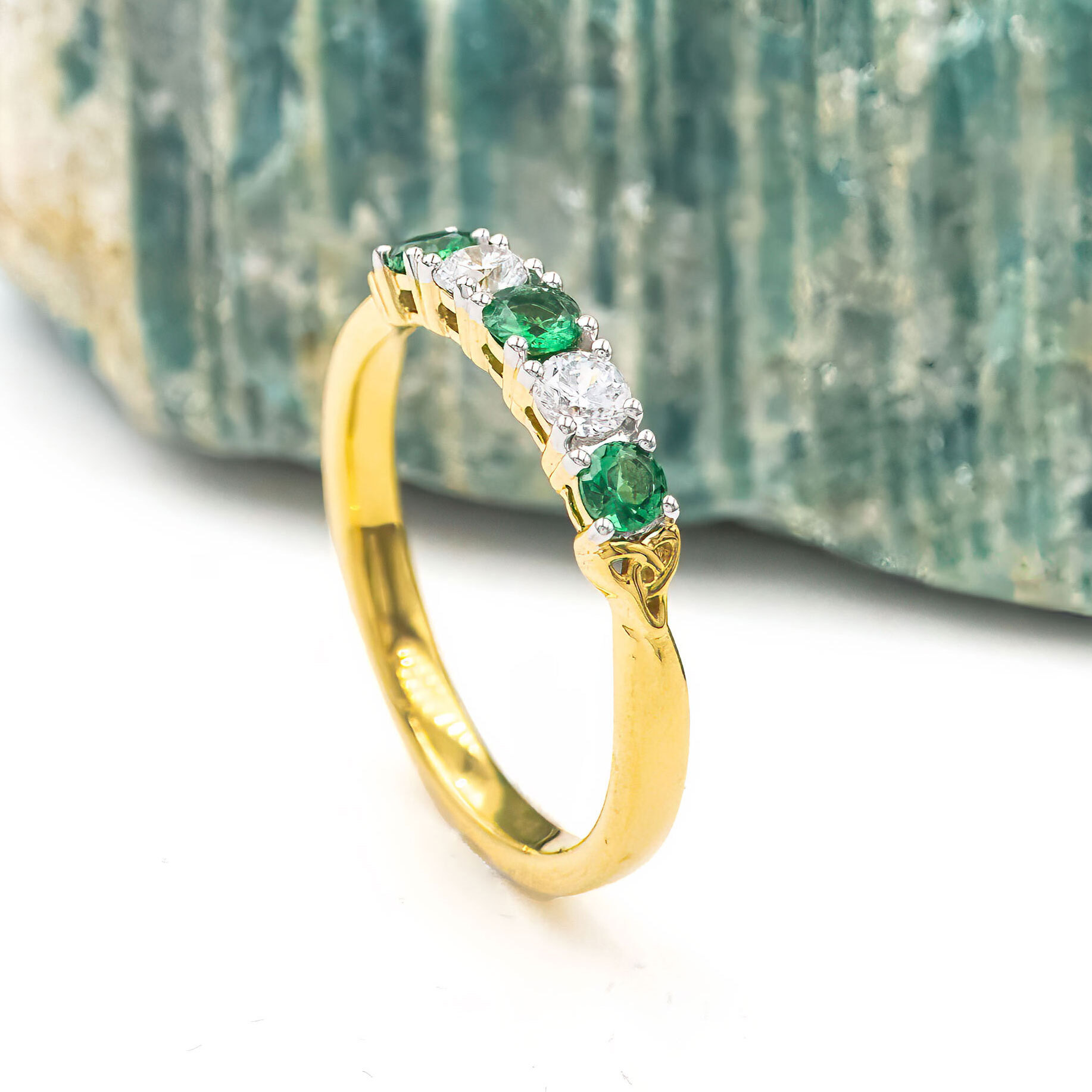 Gold Trinity Eternal Ring