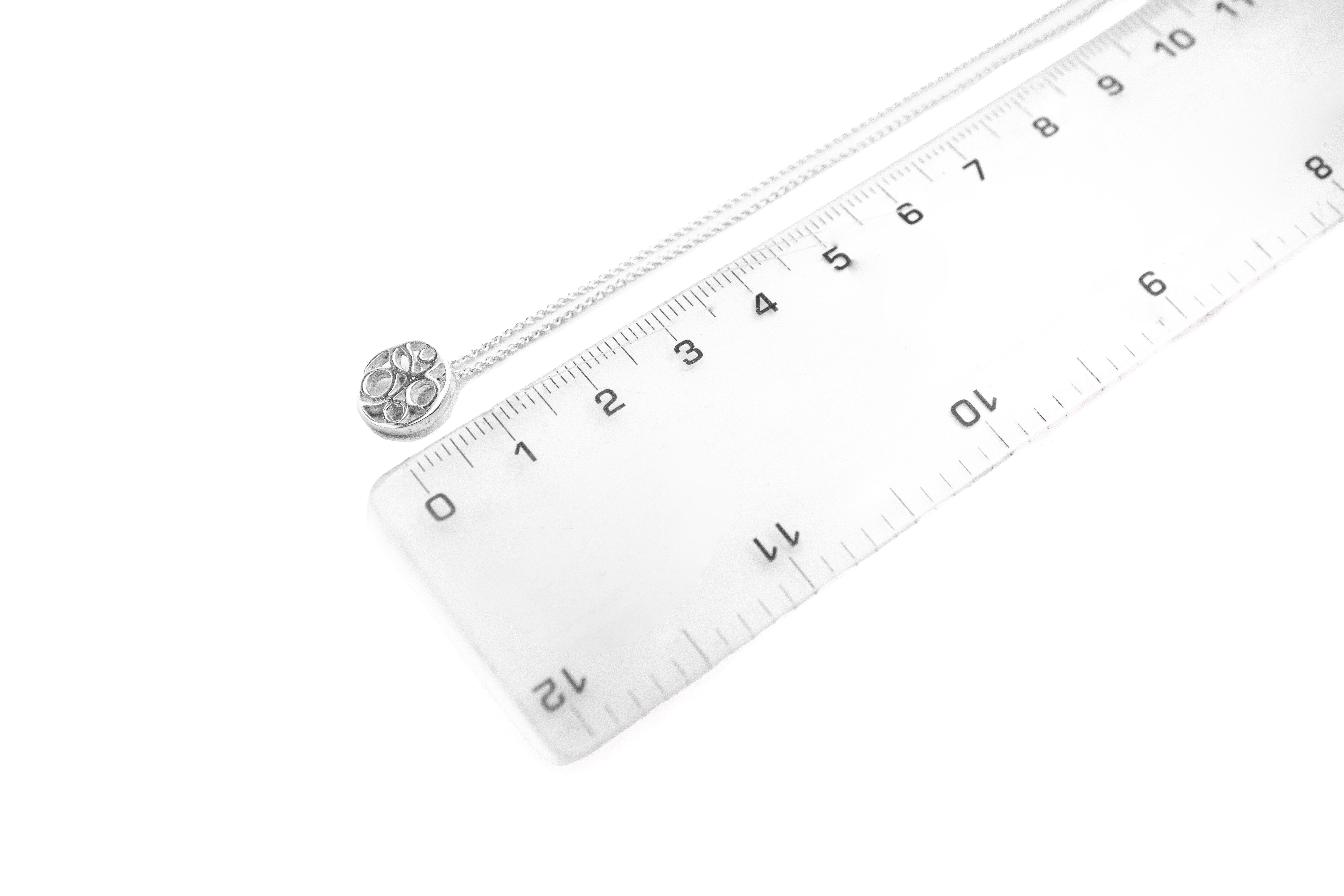 Womens Small Polished Sterling Silver Folklore Gift Set. Picture For Scale.