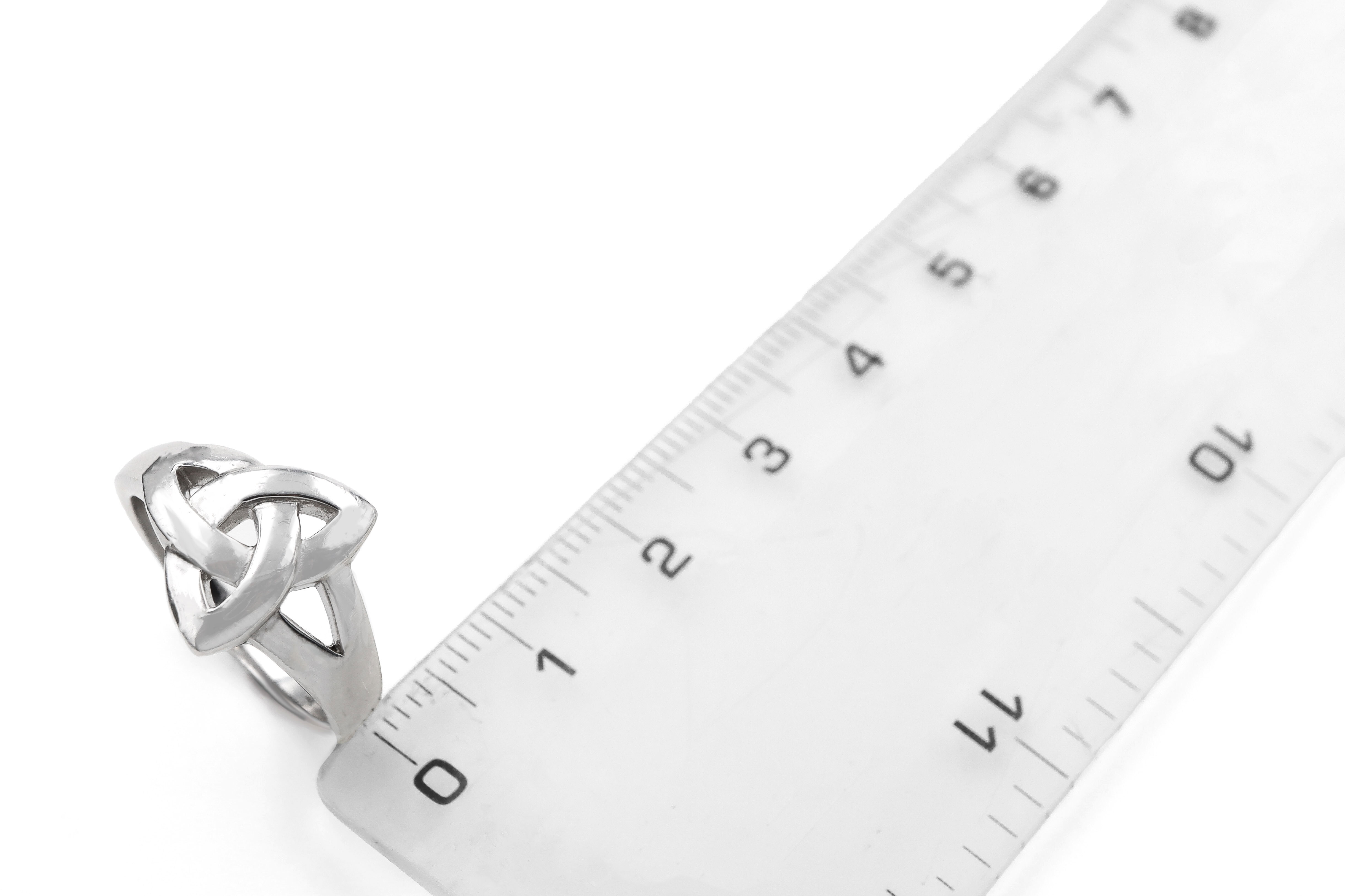 New Ladies Silver Trinity Knot Ring Sku 1672 scale