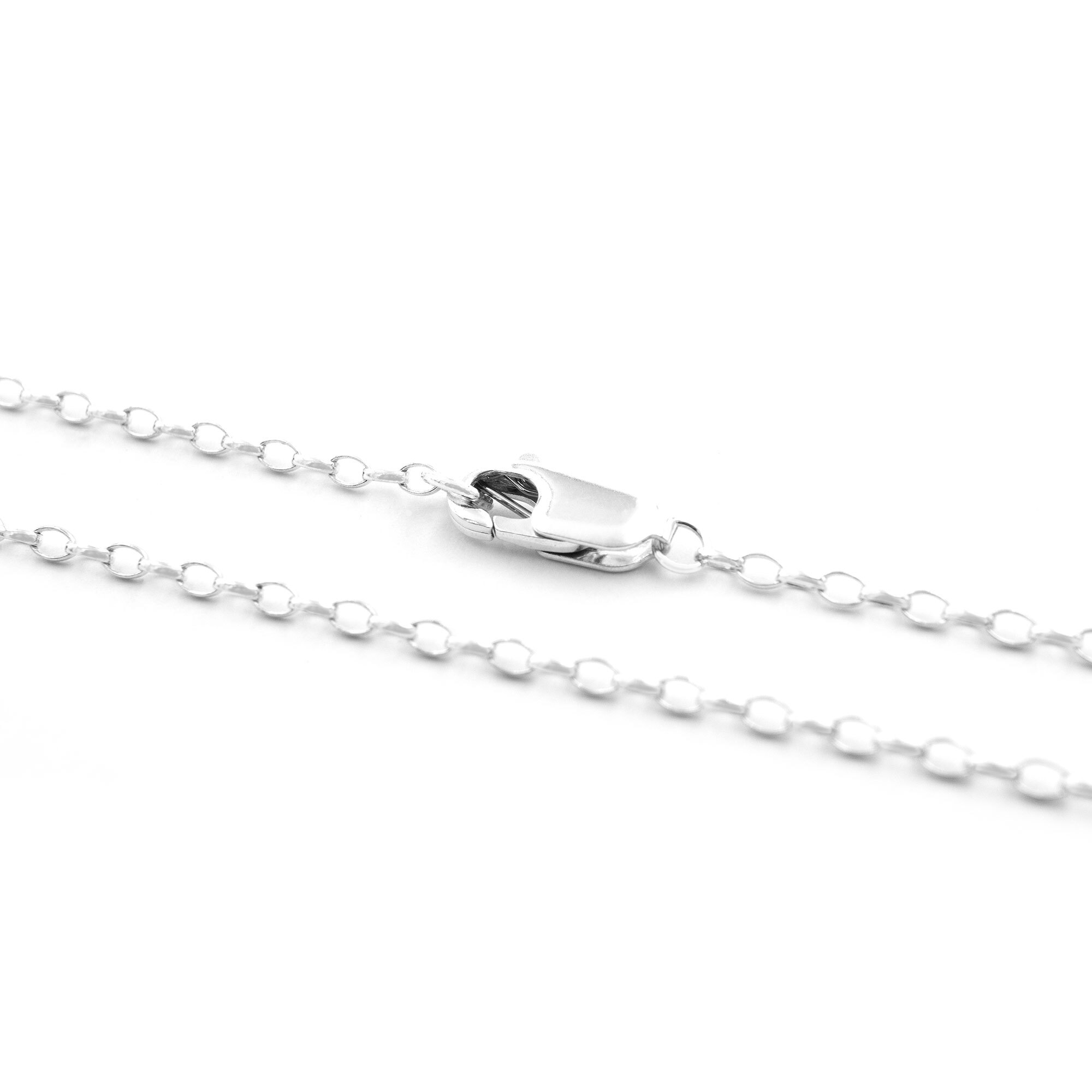 9k white sale gold necklace