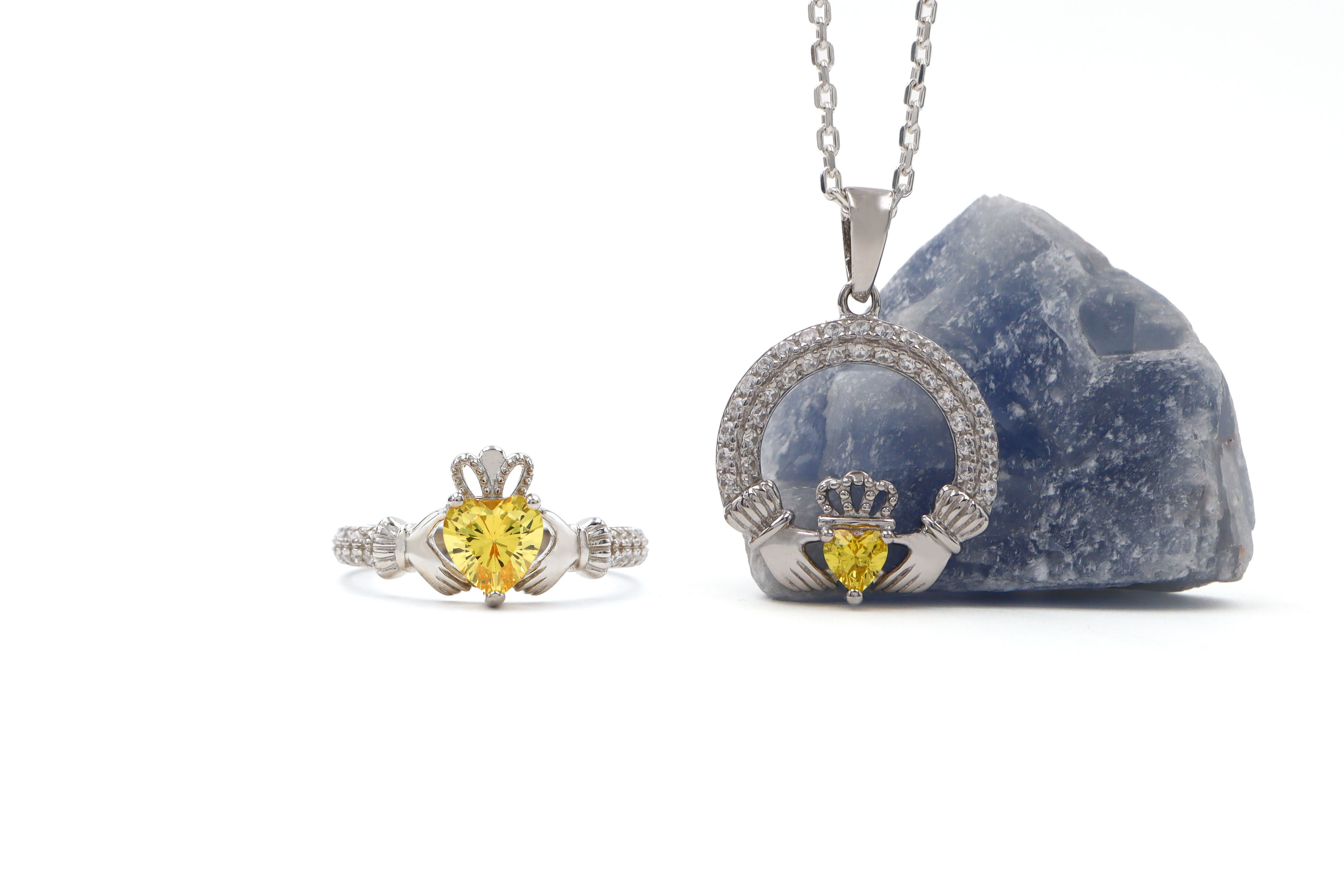 Gorgeous Sterling Silver November Birthstone Necklace For Women