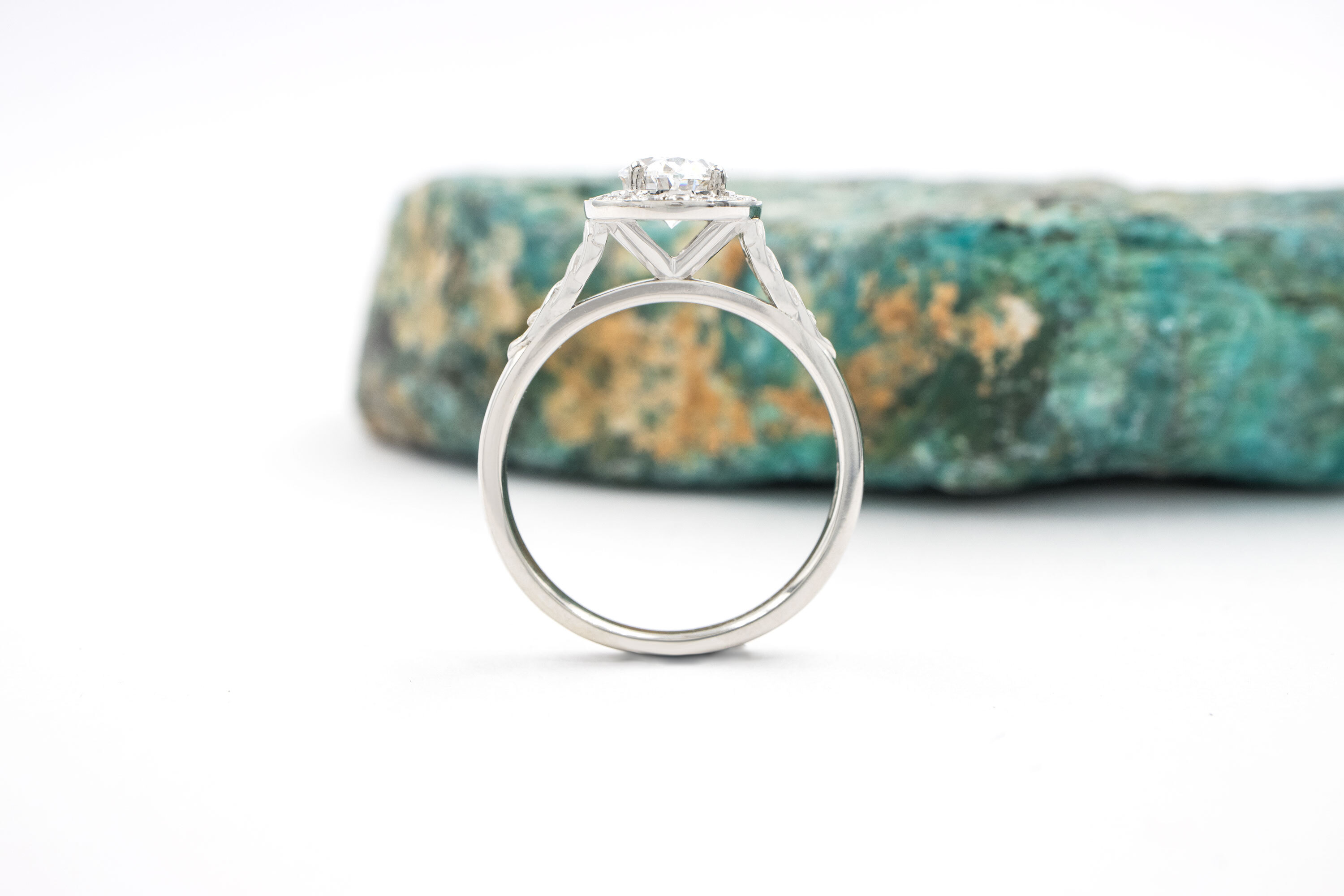 Gorgeous Platinum 950 Celtic Knot Ring For Women With a Polished Finish