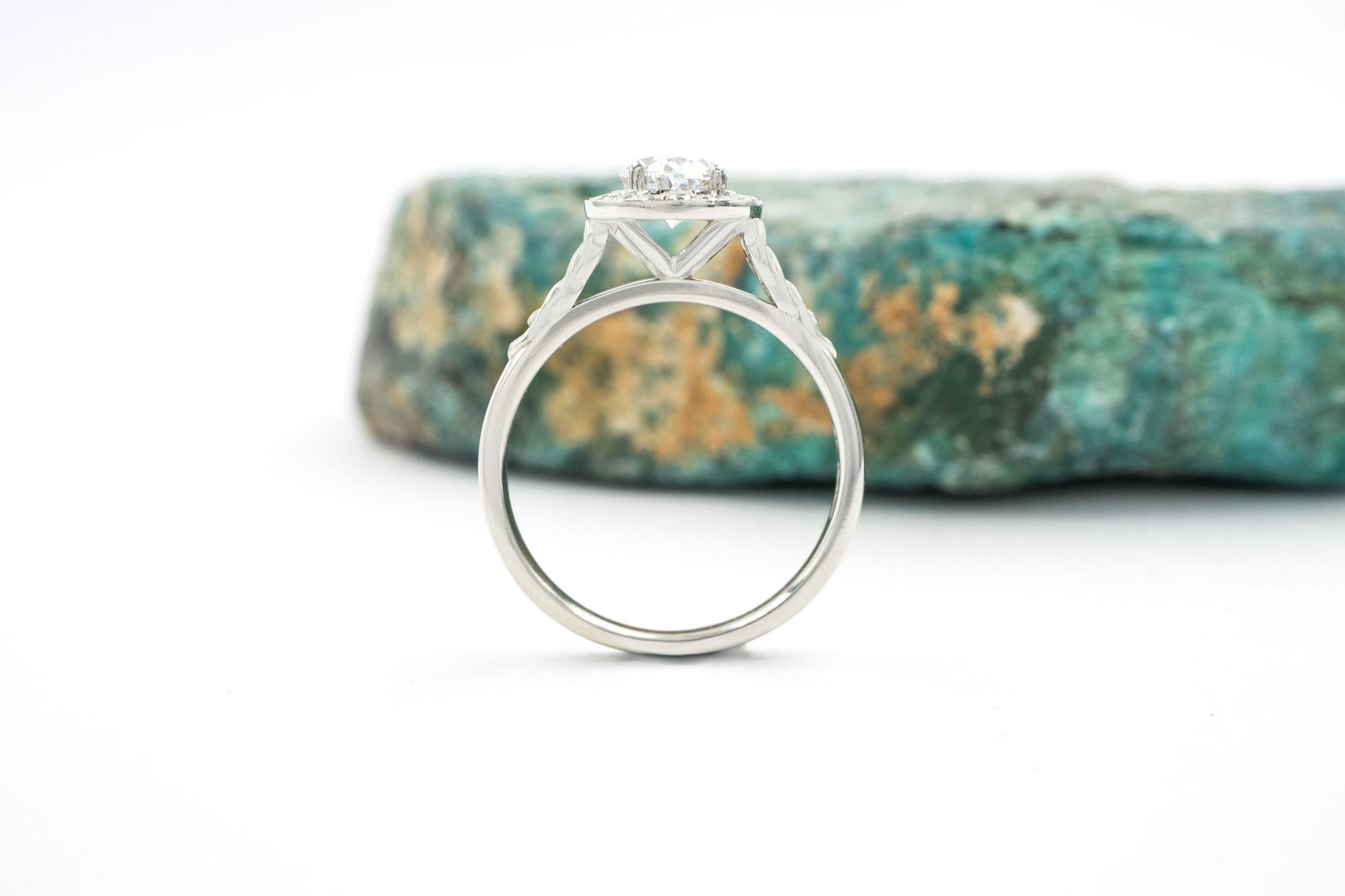 Oval Lab Diamond Celtic Knot Ring, Made in Ireland My Irish Jeweler