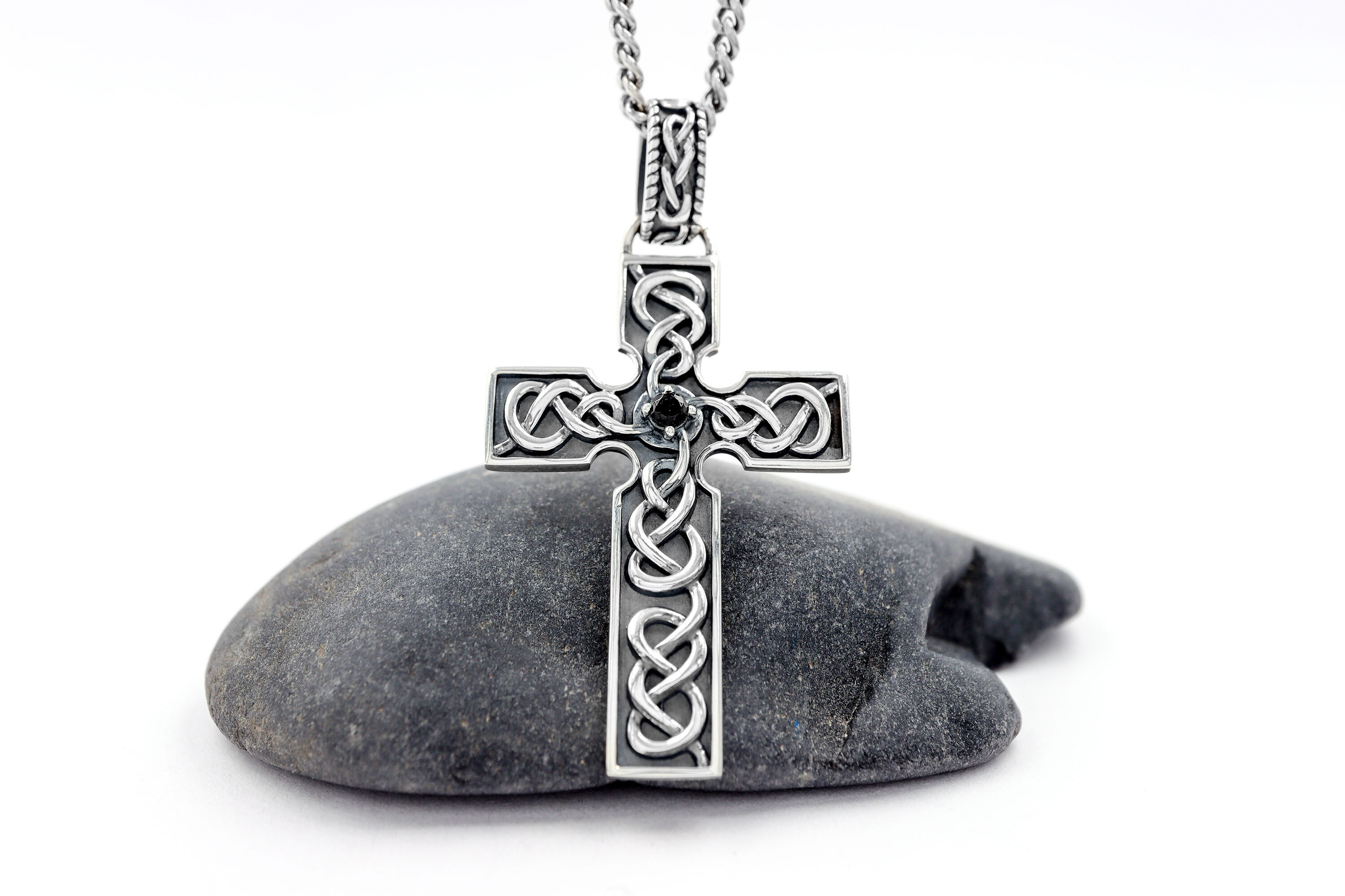 Mens Sterling Silver Celtic Knot Gift Set