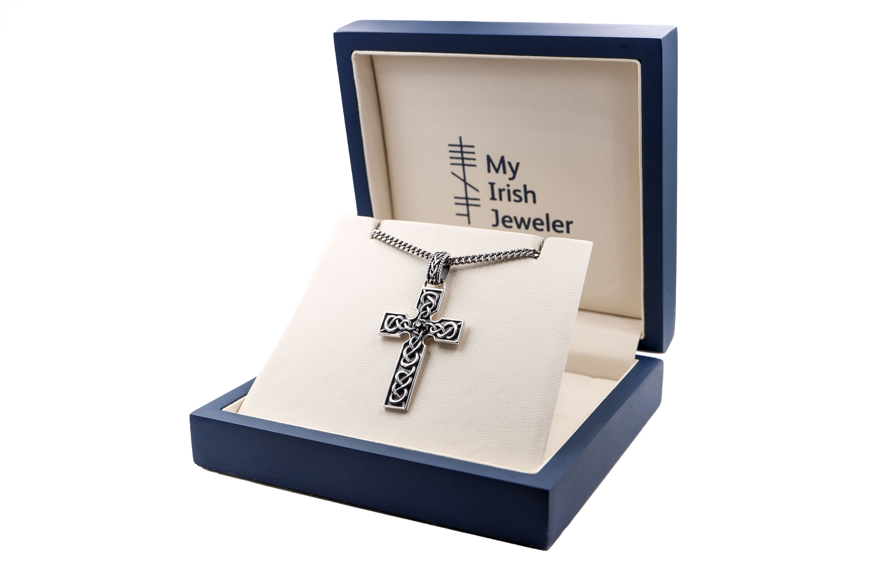 Attractive Sterling Silver Celtic Knot Gift Set For Men