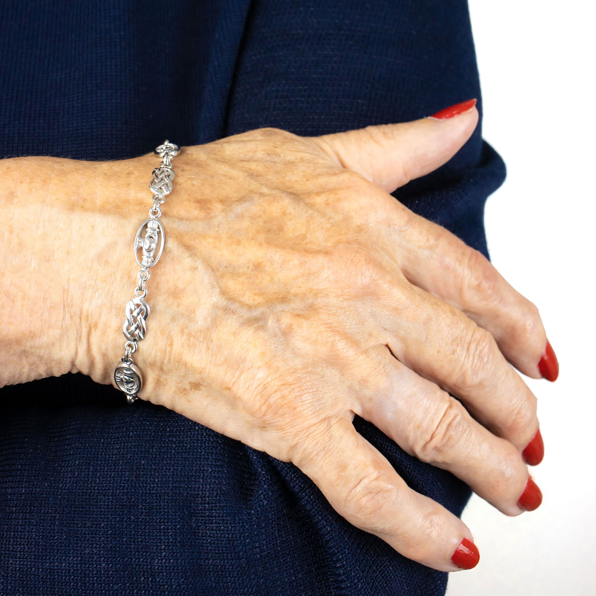 Santaku eight knot silver 925 bracelet - メルカリ