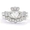 Womens Claddagh 0.50ct Lab Grown Diamond Engagement Ring in Platinum - Gallery