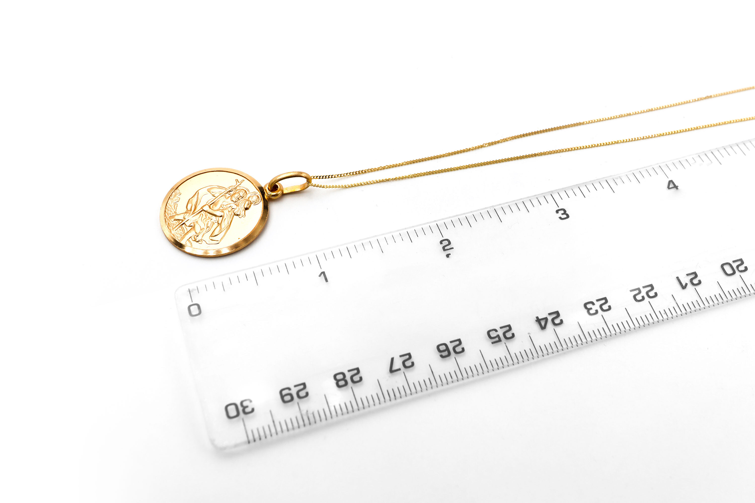 Medals and Medallions Necklace in Real 9K Yellow Gold