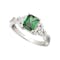 Emerald-Green Trinity Knot Ring - Gallery