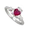 Womens Personalized Sterling Silver July Birthstone 2.0mm Ring - Gallery