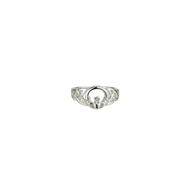 Womens Claddagh Ring in Real Sterling Silver