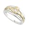 Womens Claddagh Ring in Real Sterling Silver & Yellow Gold - Gallery