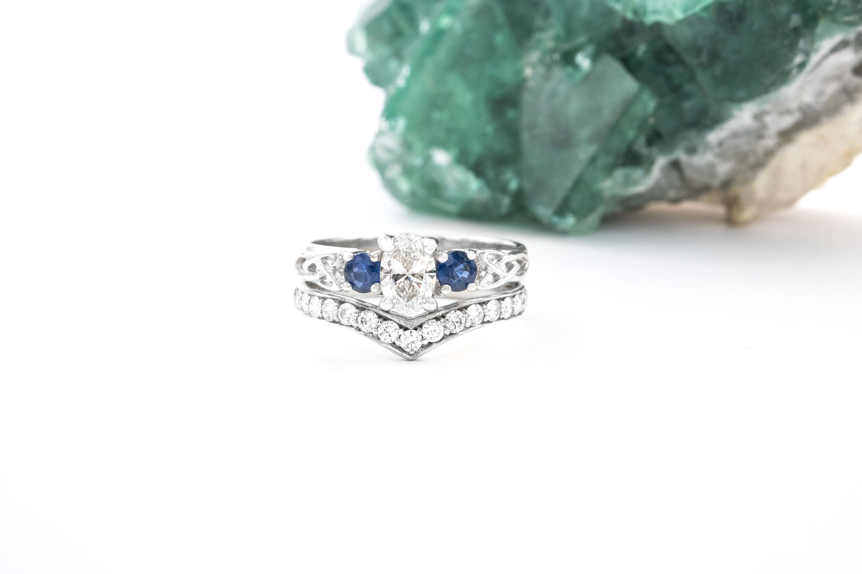 Striking White Gold Trinity Knot 0.40ct Lab Grown Diamond Engagement Ring For Women