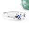 Authentic 14K White Gold Trinity Knot 0.40ct Lab Grown Diamond Engagement Ring For Women - Gallery