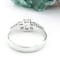 Womens Trinity Knot 0.40ct Lab Grown Diamond Engagement Ring in Real 14K White Gold. Picture Of The Back. - Gallery