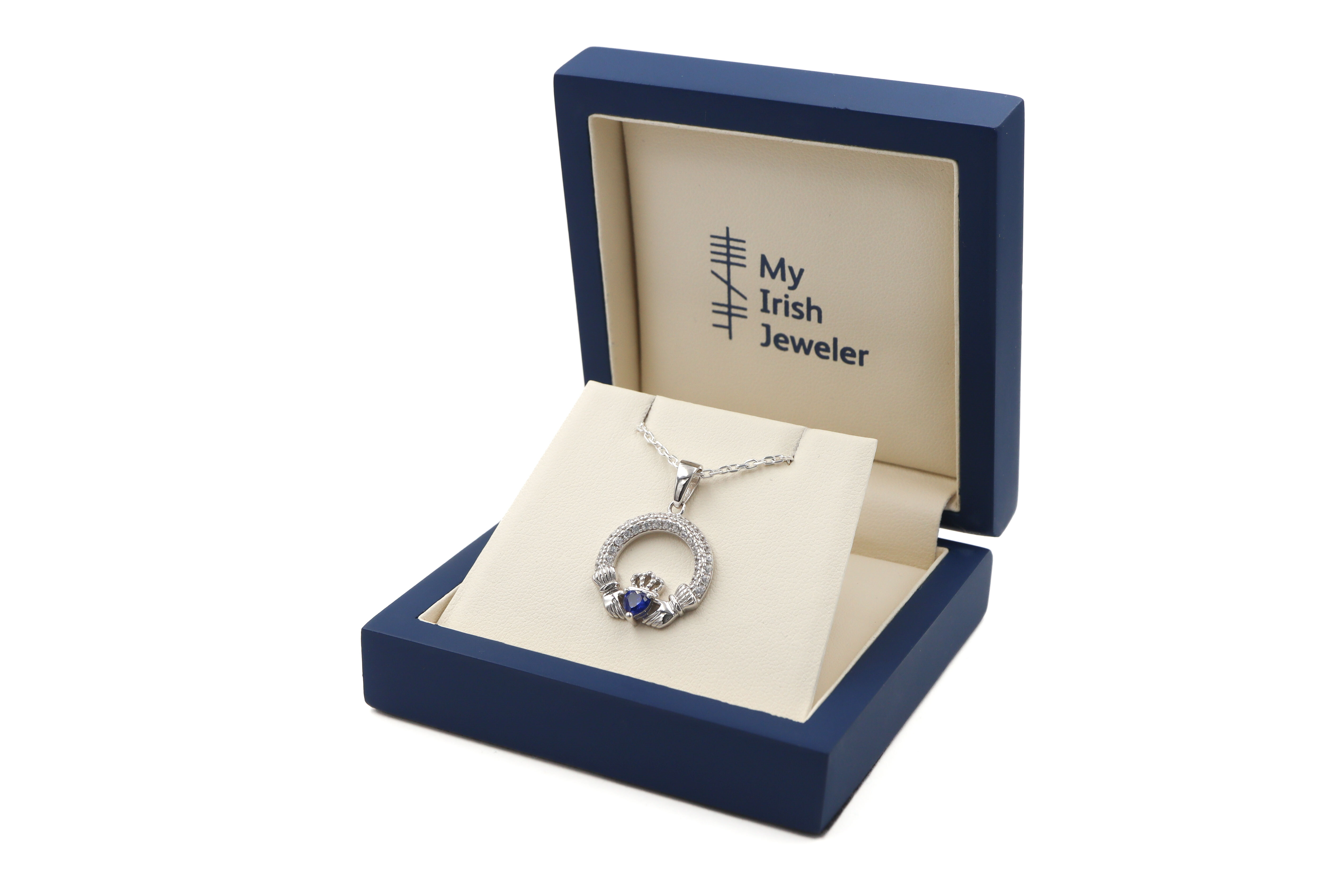 Genuine Sterling Silver September Birthstone Gift Set For Women With a Polished Finish. In Luxury Packaging.