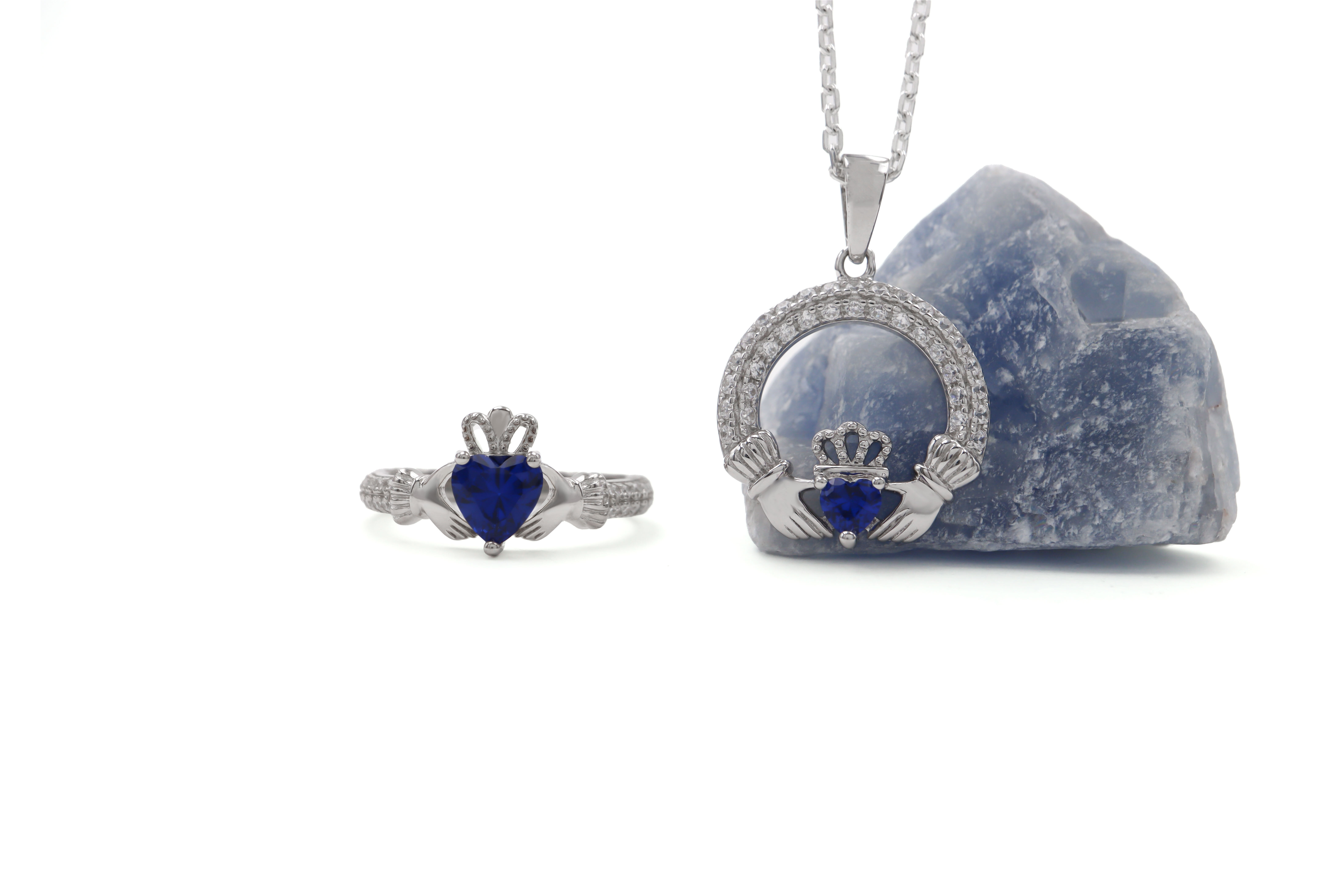 Striking Sterling Silver September Birthstone Necklace For Women