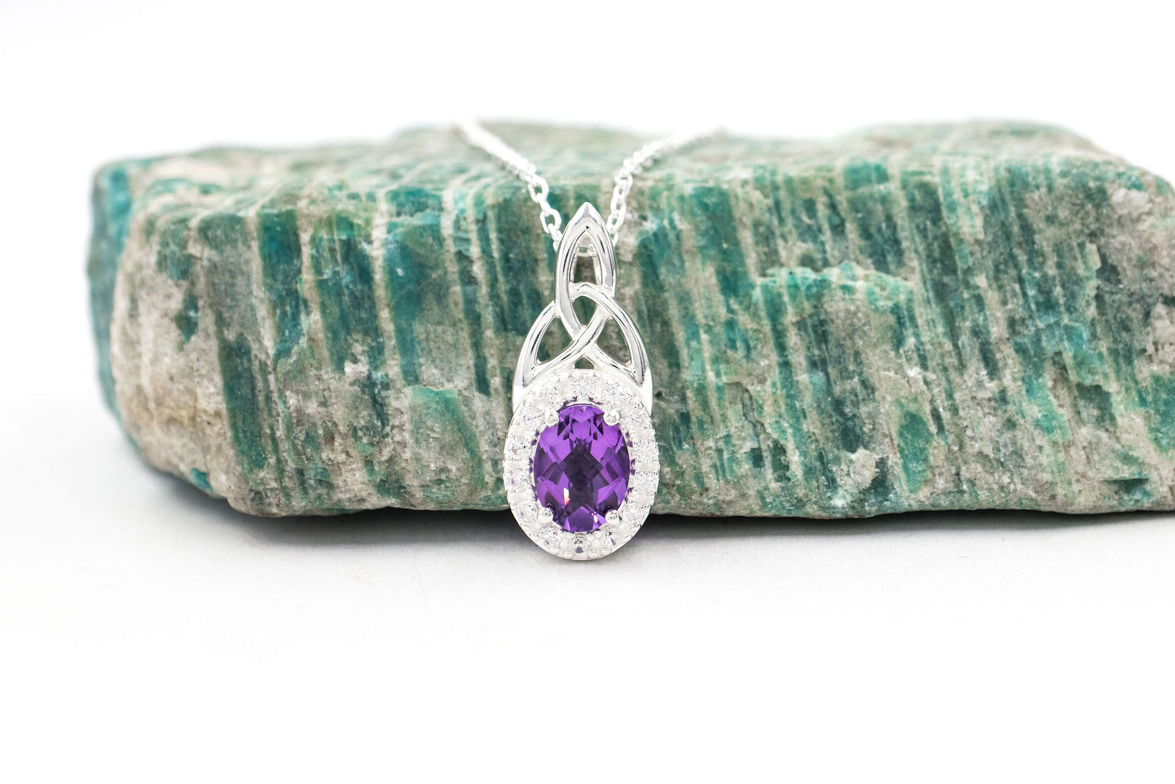 Genuine Sterling Silver Trinity Knot Gift Set For Women