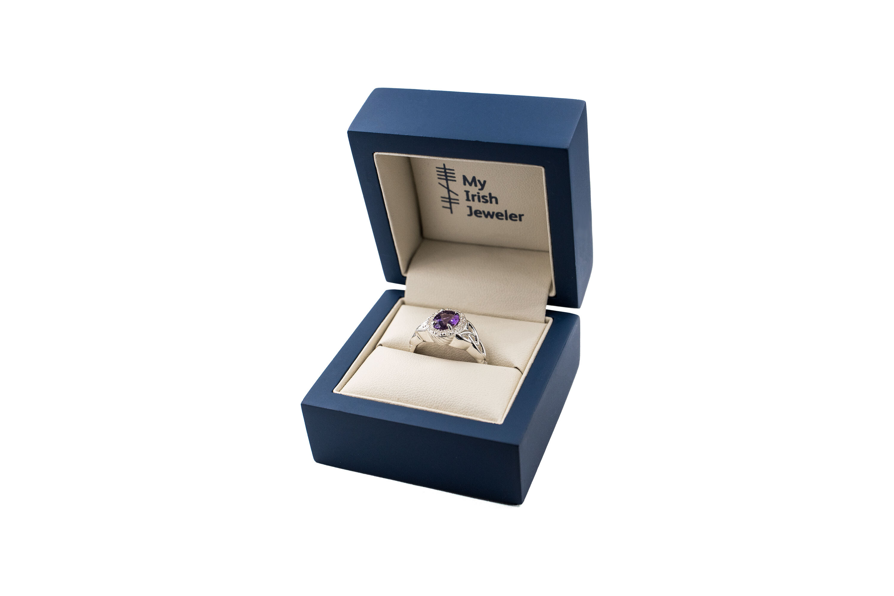 Real Sterling Silver Trinity Knot Ring For Women