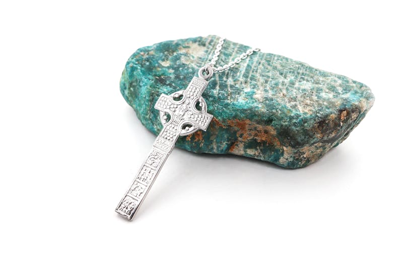 Gorgeous Sterling Silver Celtic Cross Necklace