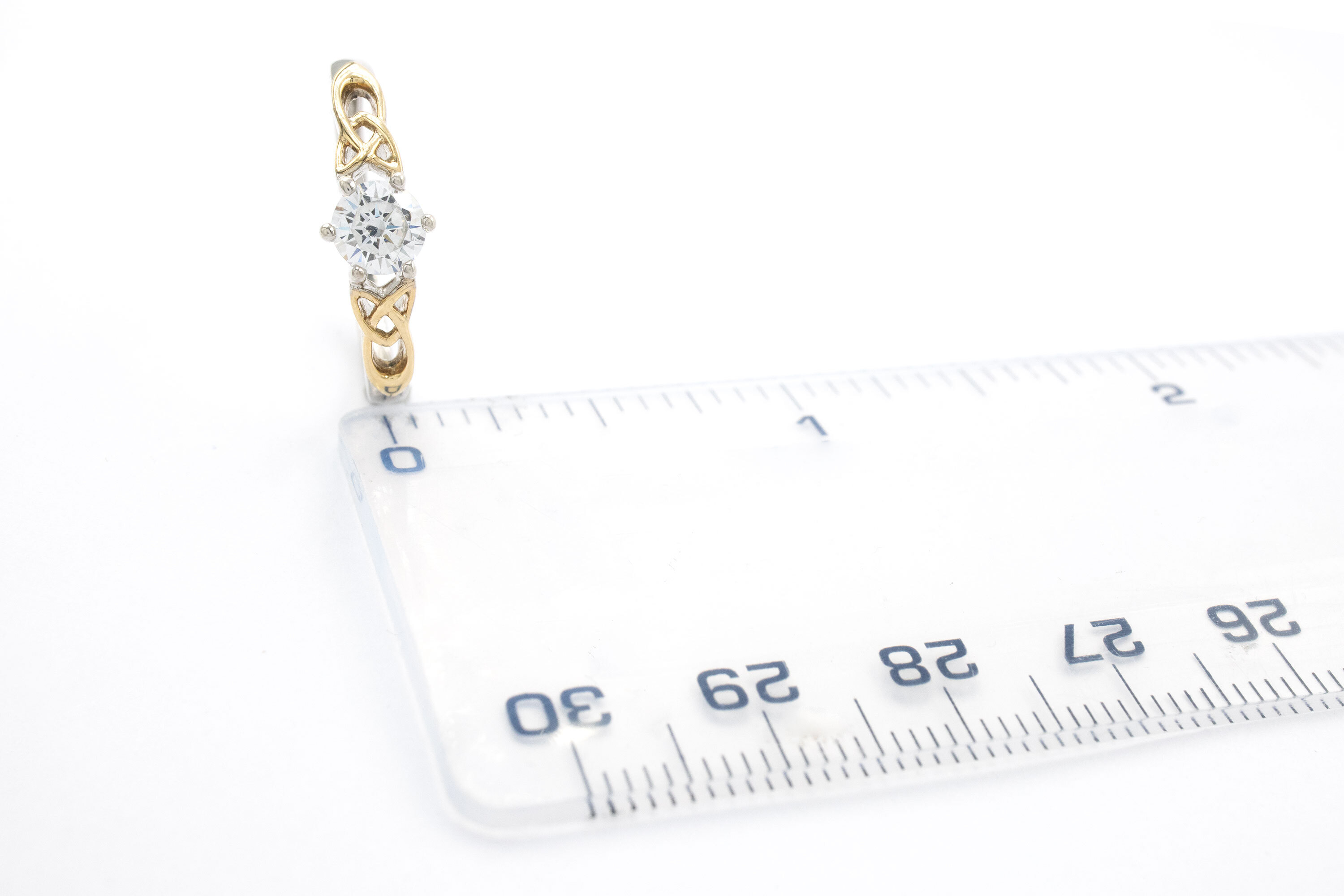 Real Sterling Silver Trinity Knot Ring For Women