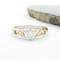 Silver CZ Trinity Ring with 10K Gold Detail - Gallery