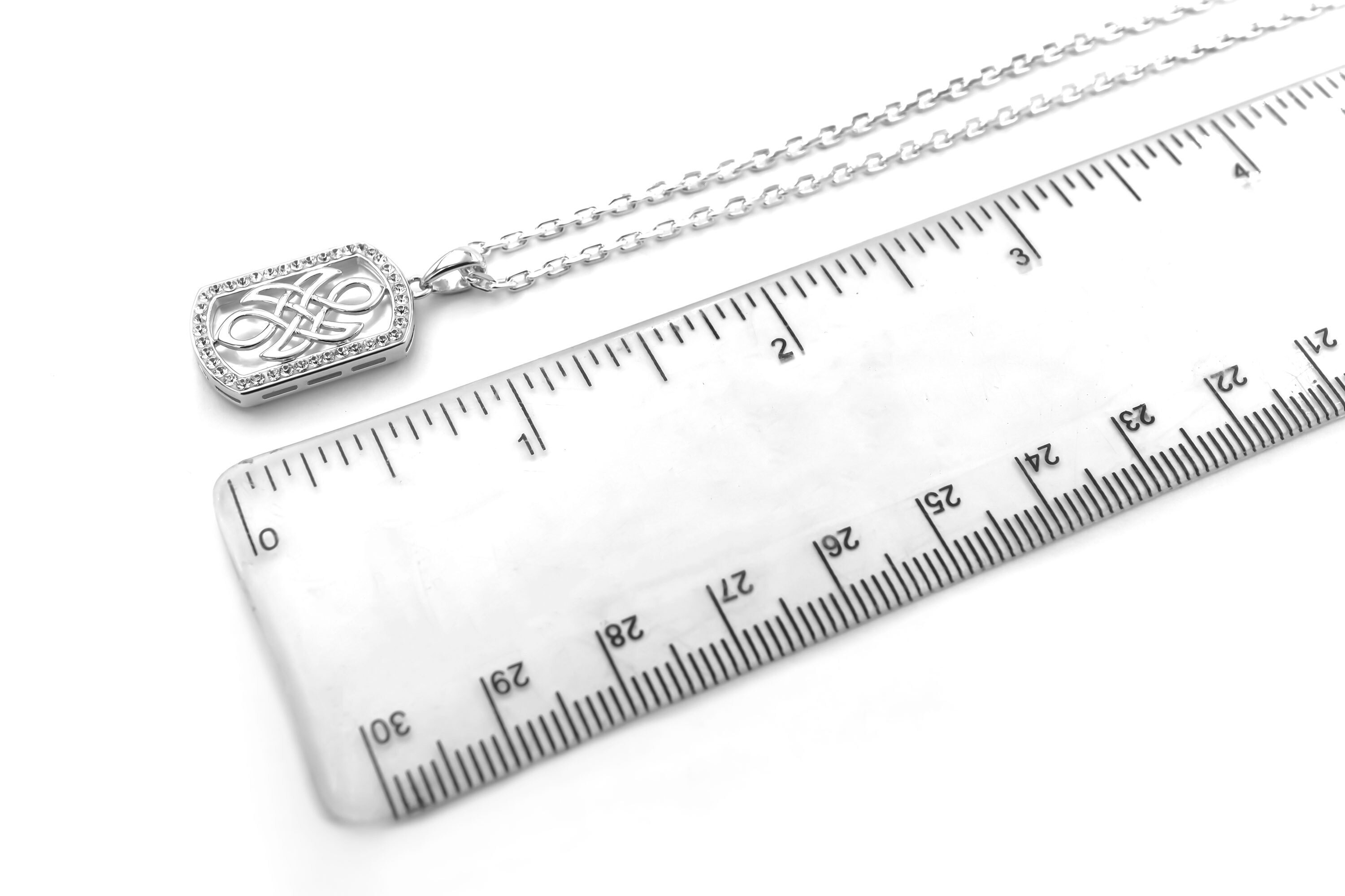 Womens Celtic Knot Necklace in Real Sterling Silver