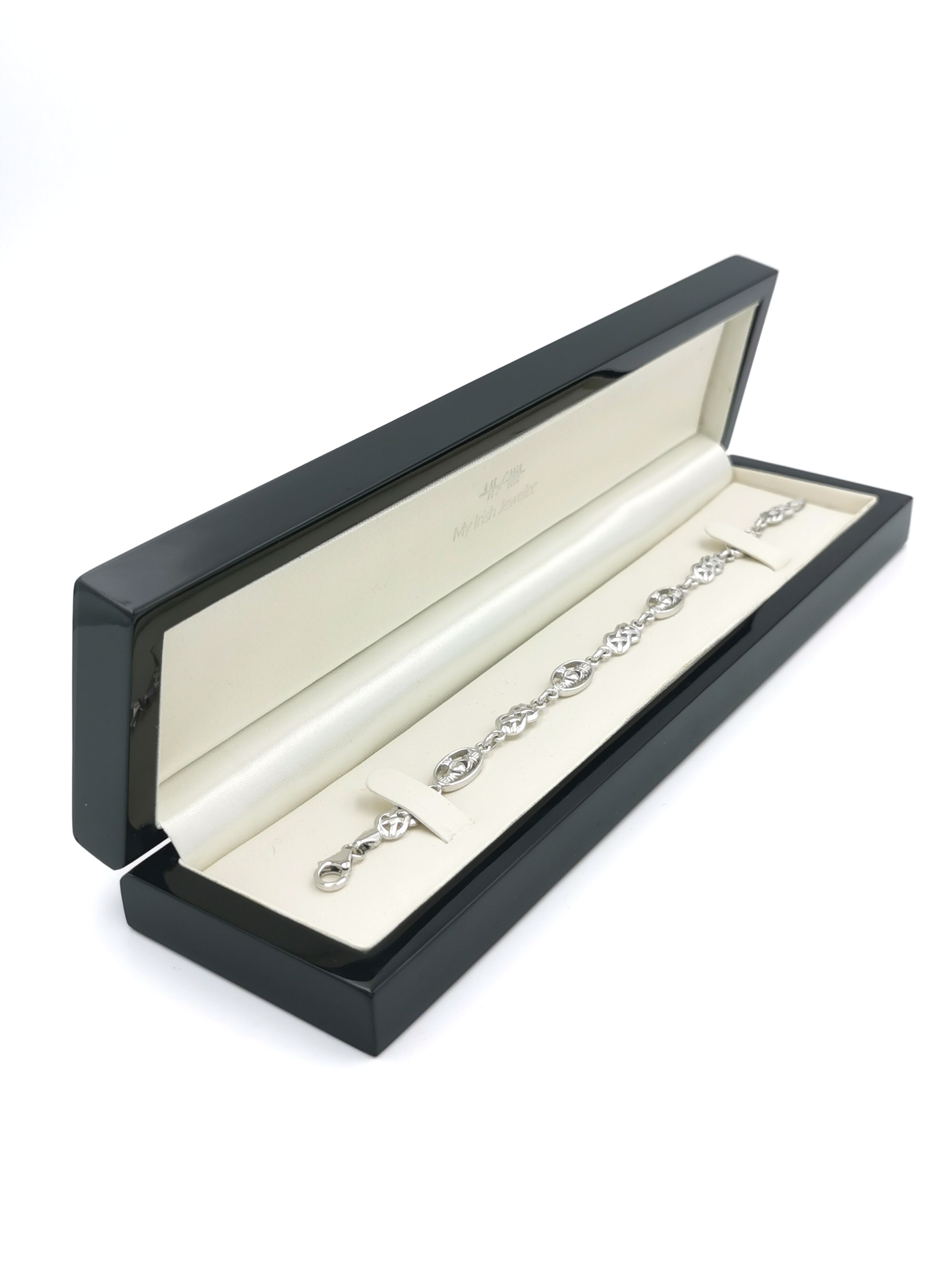 Bracelet En Argent 925 Avec Nœud Papillon Et Cœur Pour Femmes, Design À Double Couche, Bracelet