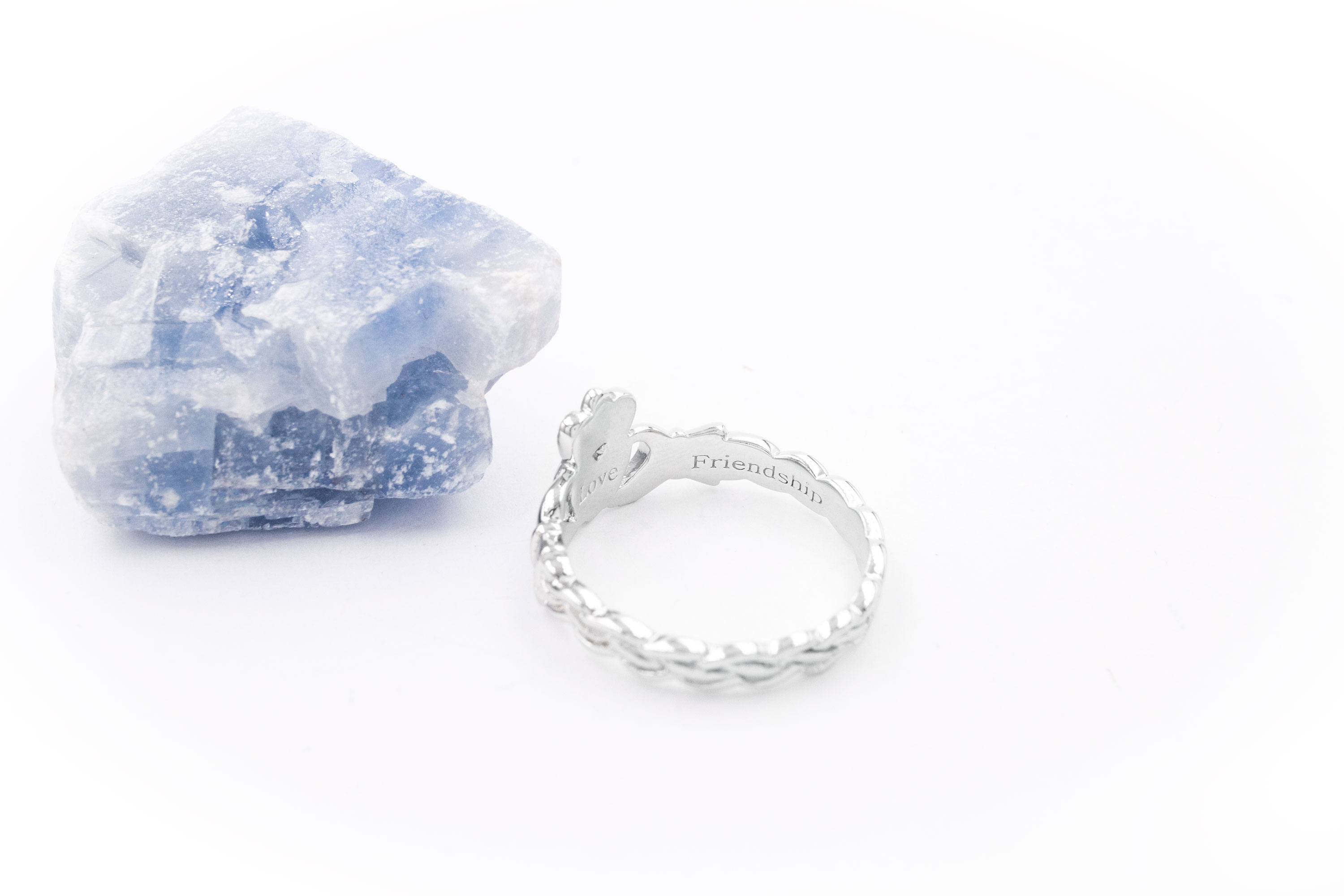 Womens Sterling Silver Claddagh Ring