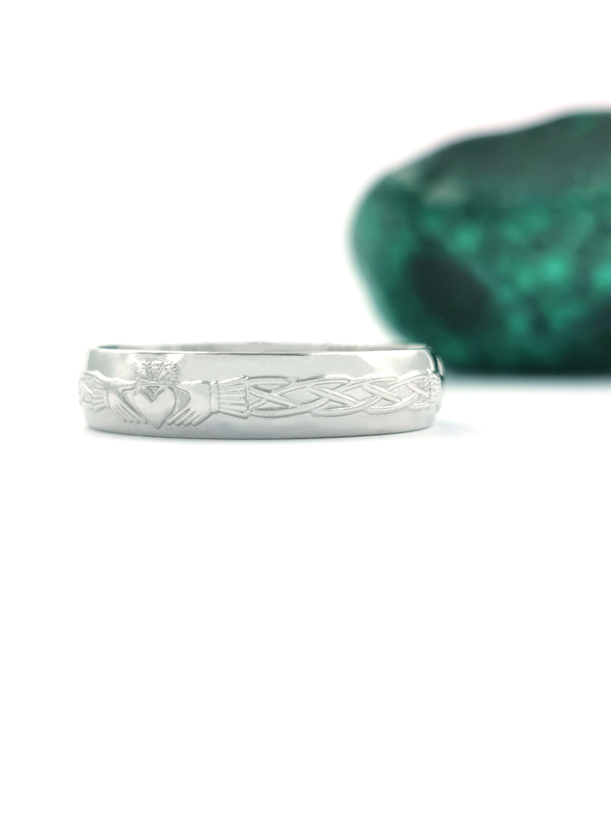 Gorgeous Sterling Silver Claddagh Gift Set With a Polished Finish