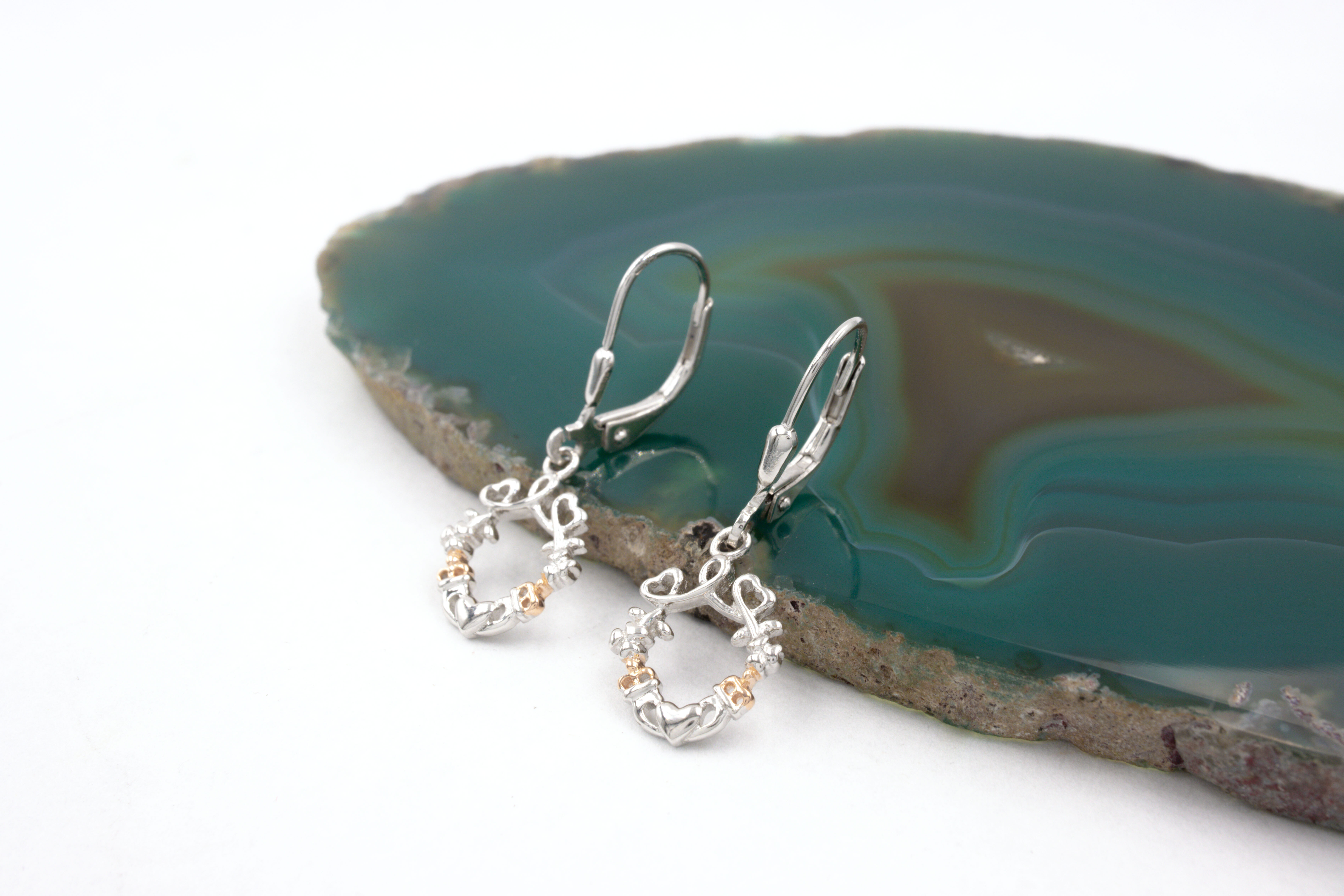 Genuine Sterling Silver Claddagh Gift Set For Women