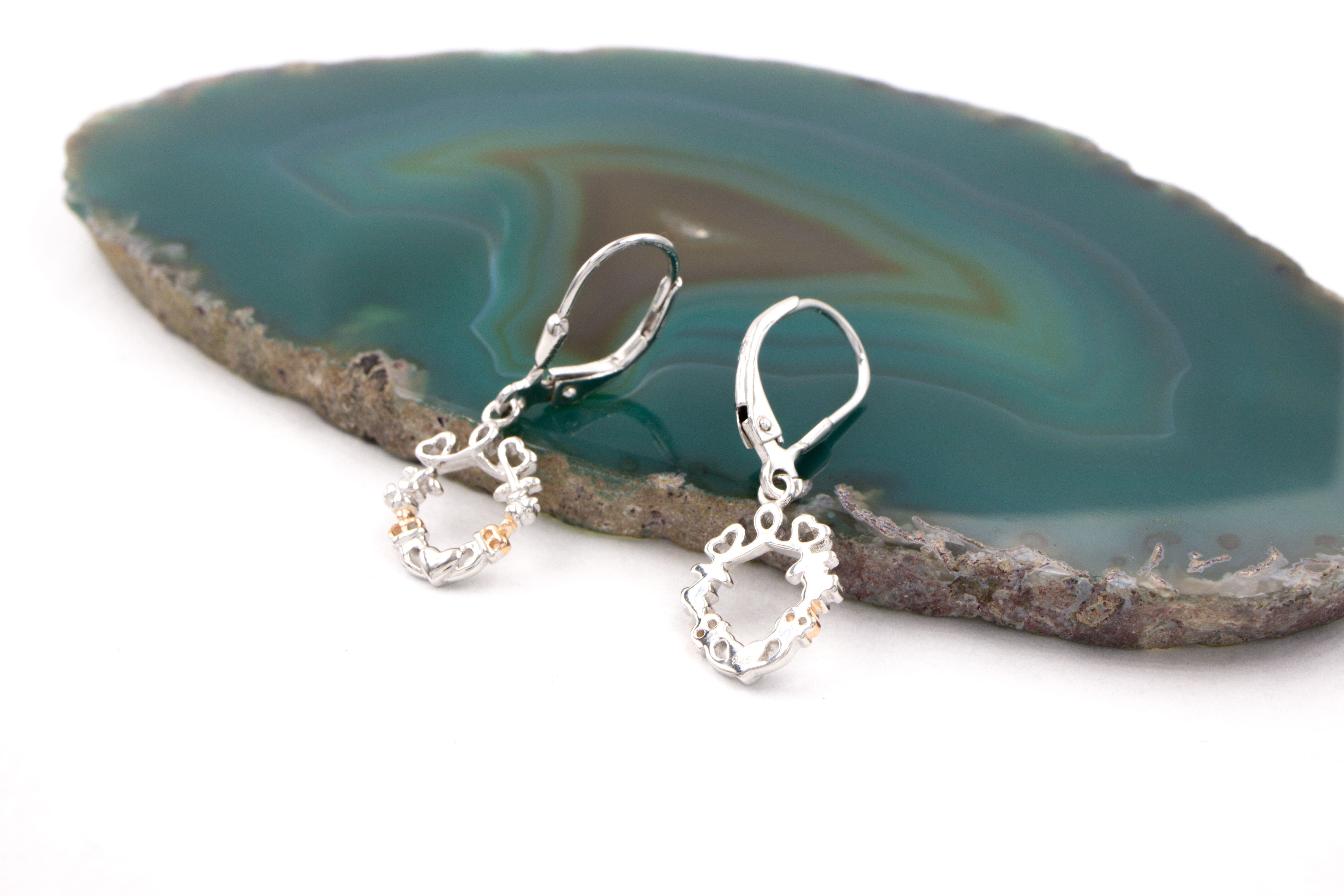 Womens Sterling Silver Claddagh Gift Set