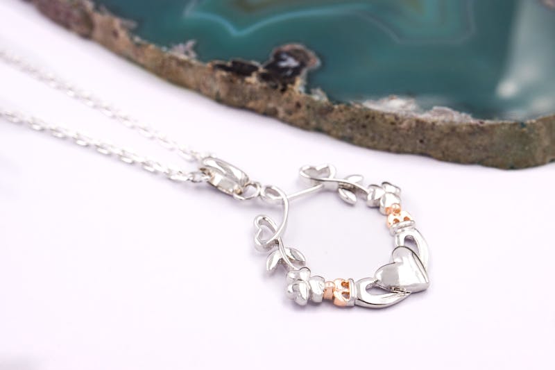 Womens Claddagh Gift Set in Real Sterling Silver