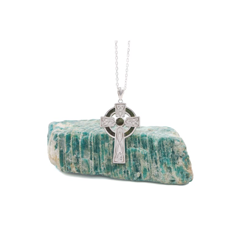 Connemara Marble Celtic Cross Couples Set, From… | My Irish Jeweler