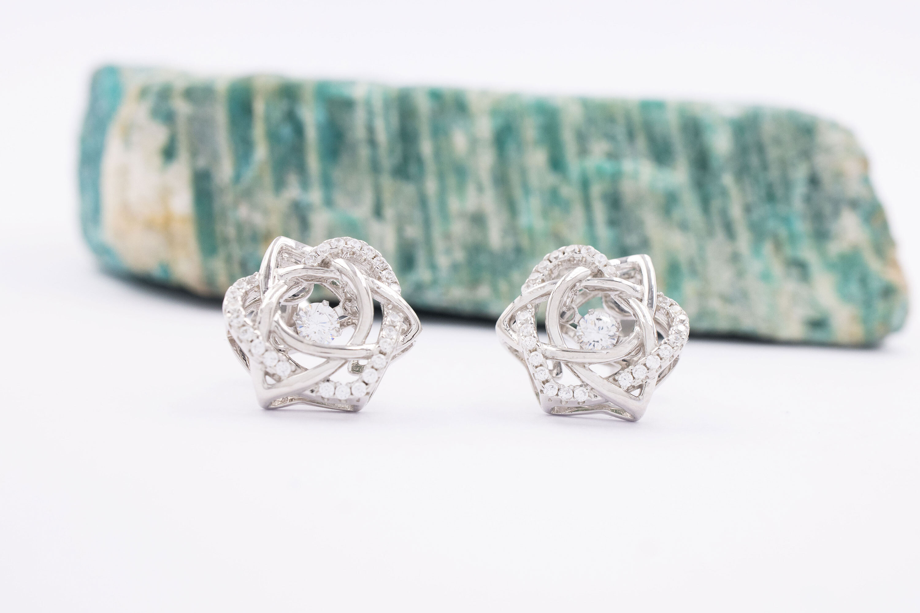 Womens Trinity Knot Gift Set in Sterling Silver