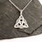Silver Trinity Knot Pendant set with Marcasite - Gallery