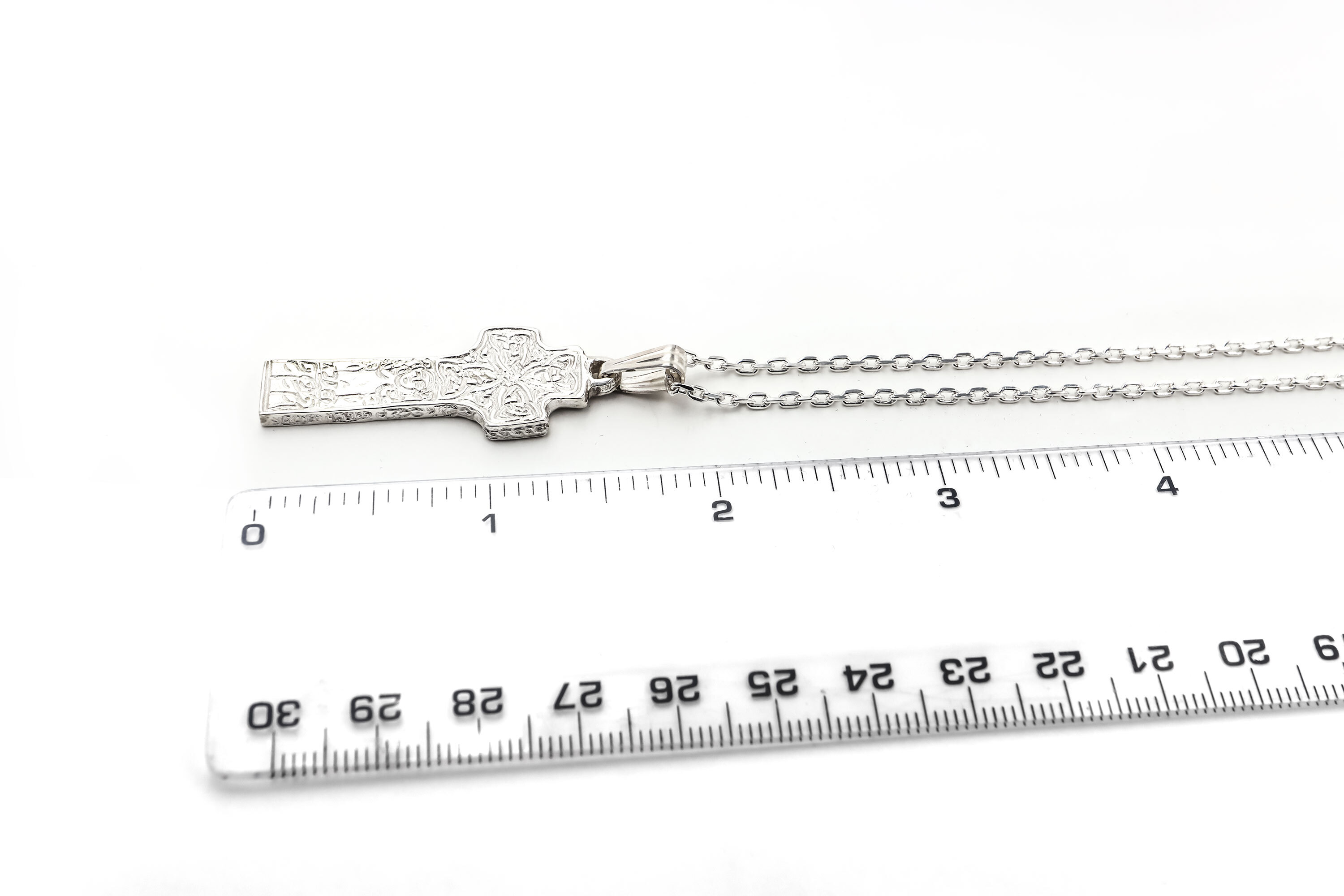 Striking Sterling Silver High Crosses Of Ireland & Celtic Cross Necklace
