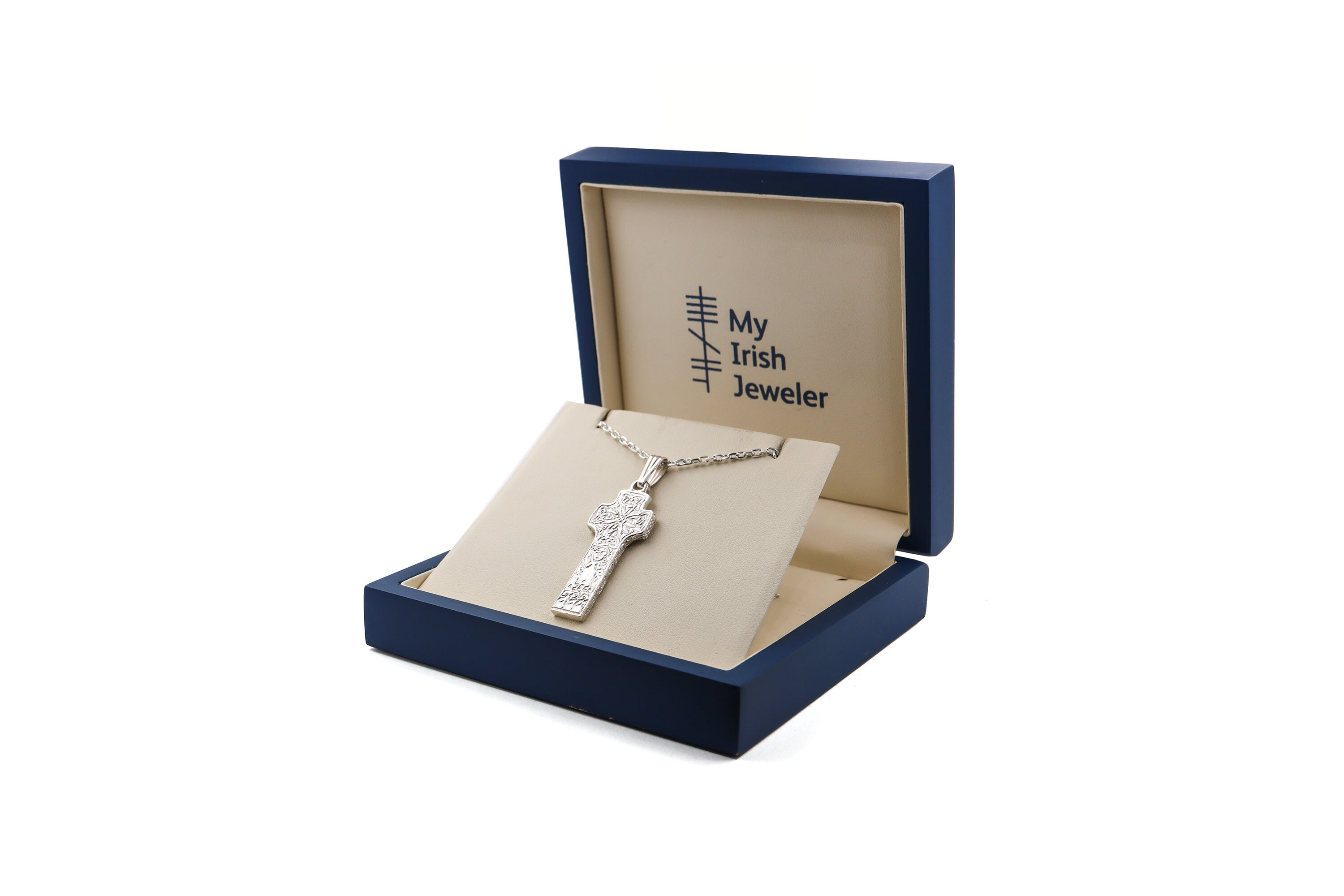 Genuine Sterling Silver High Crosses Of Ireland Necklace