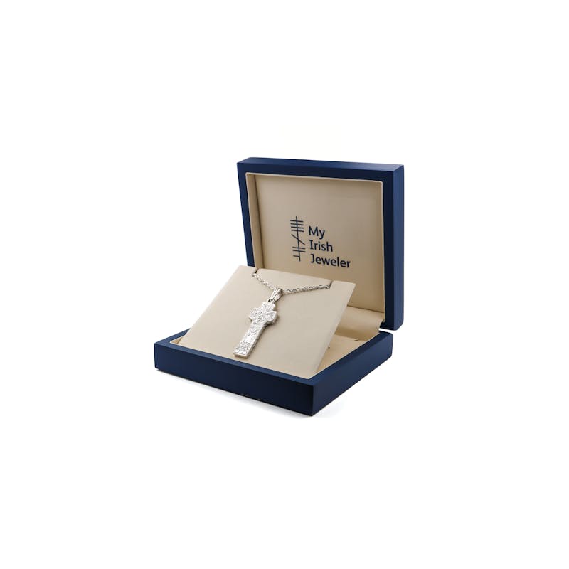 Genuine Sterling Silver High Crosses Of Ireland Necklace
