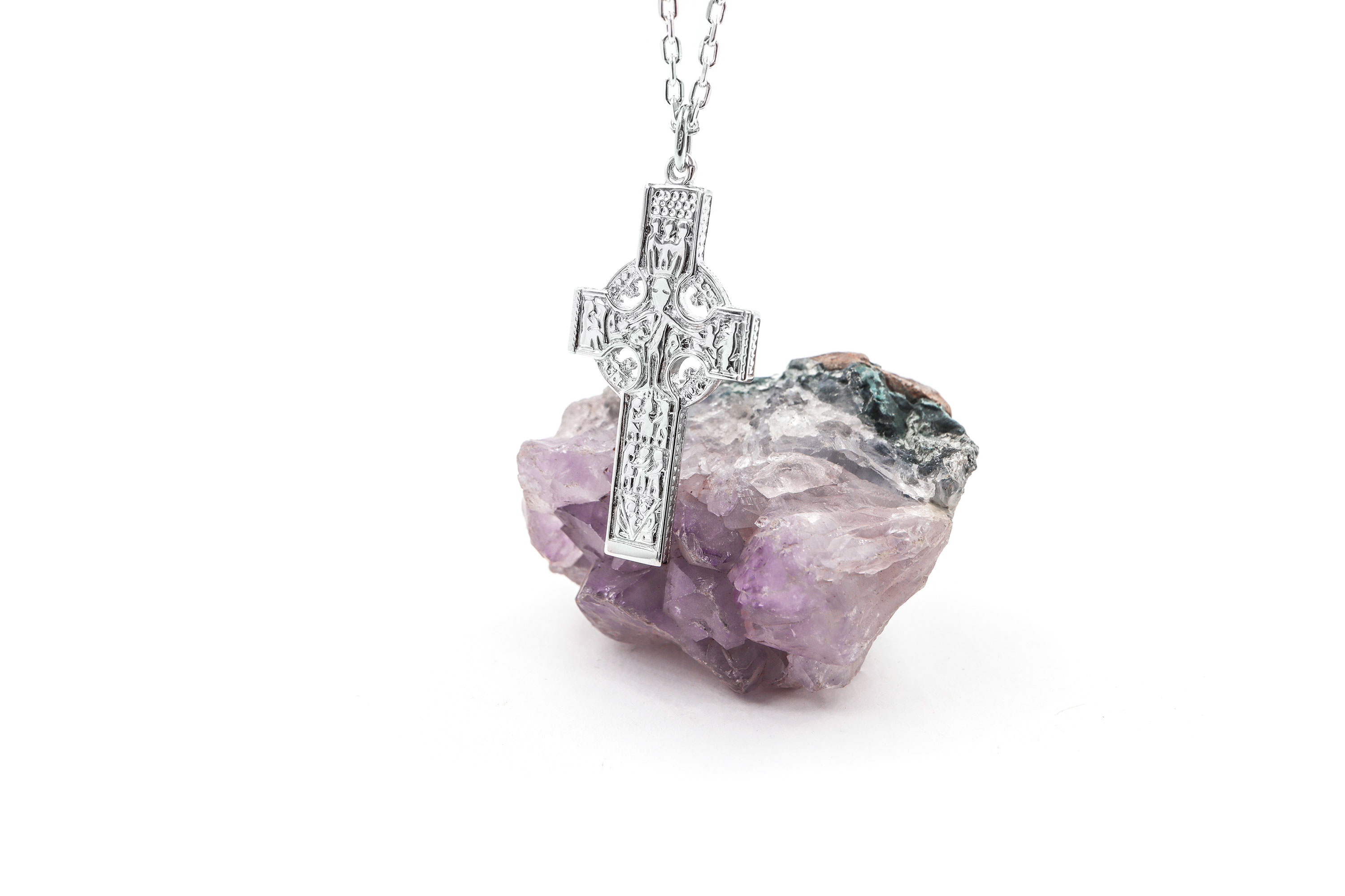 Sterling Silver High Crosses Of Ireland Necklace