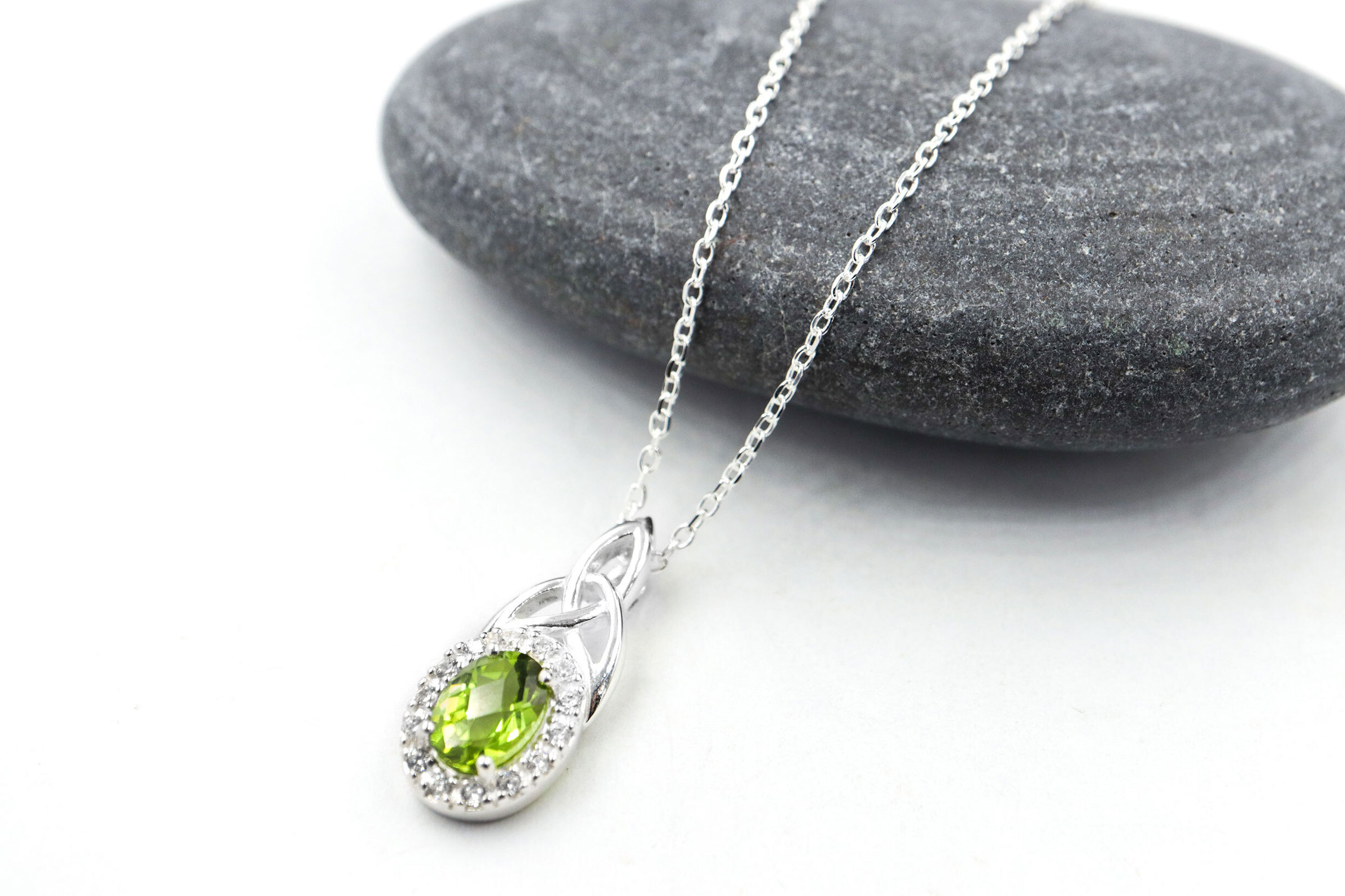 Real Sterling Silver Trinity Knot Gift Set For Women