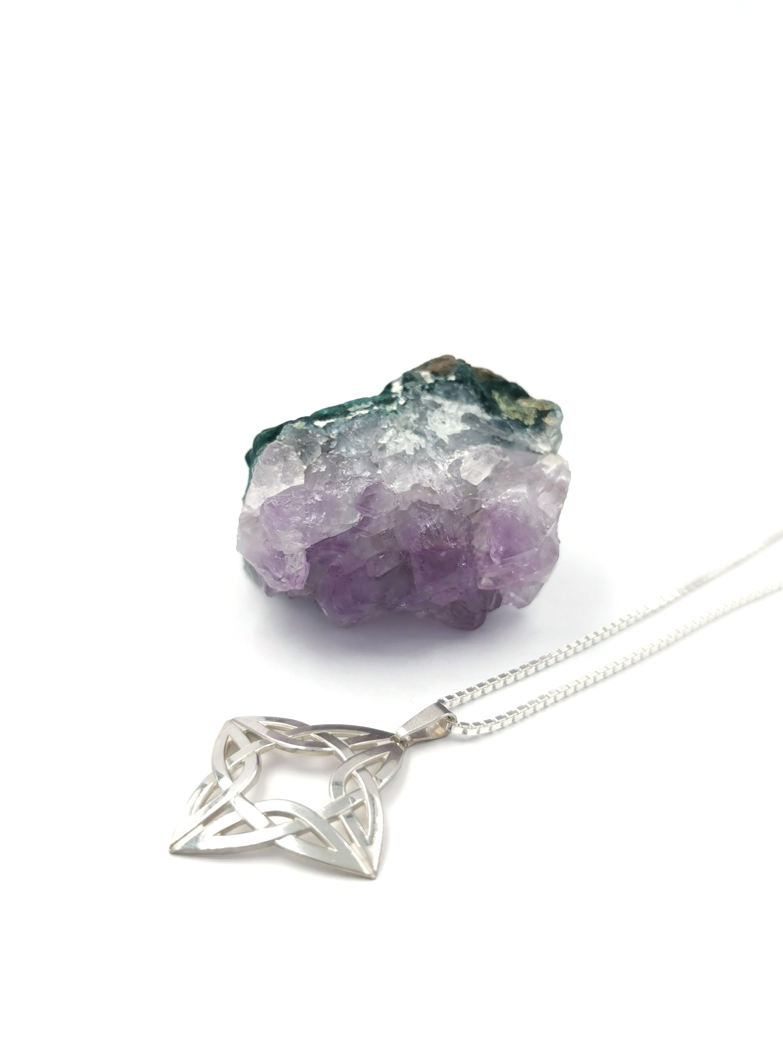 Small Gorgeous Sterling Silver Celtic Knot Necklace For Women