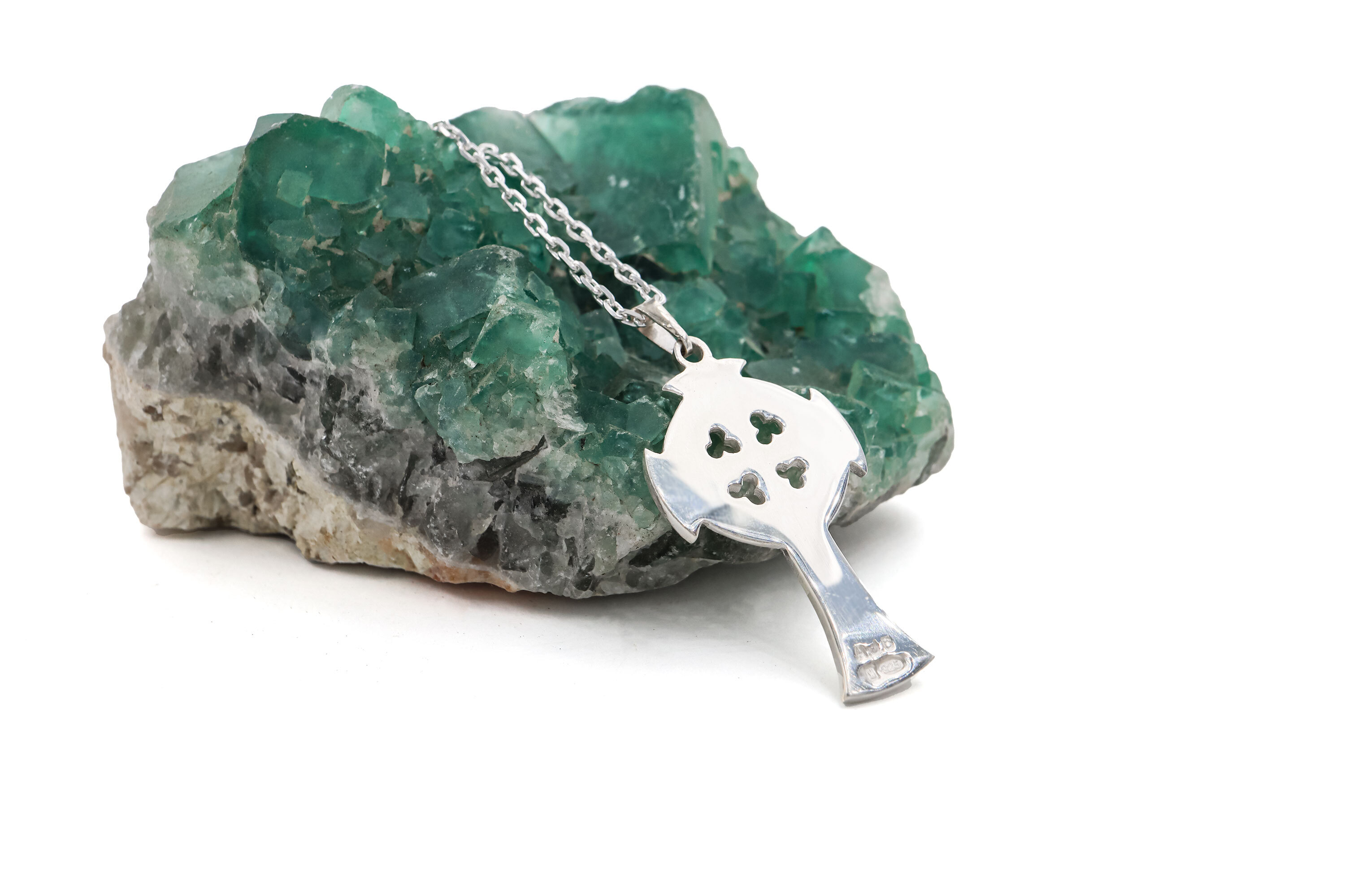 Celtic Cross Necklace in Real Sterling Silver