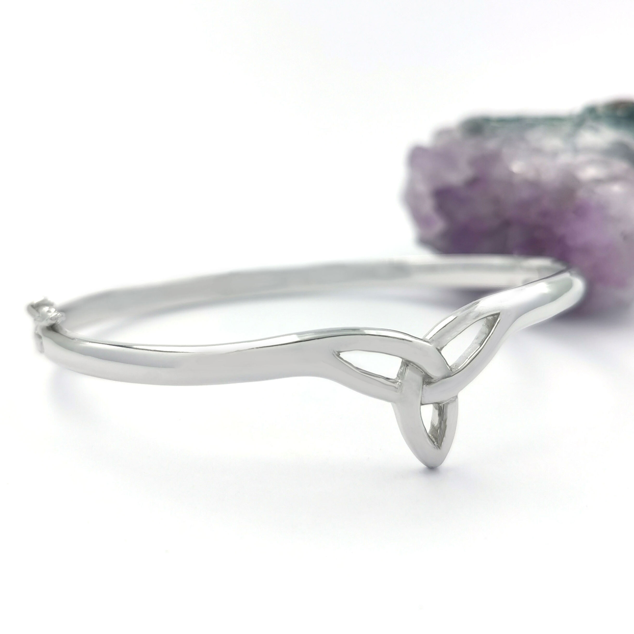 Silver Trinity Knot Bangle, From Ireland My Irish Jeweler