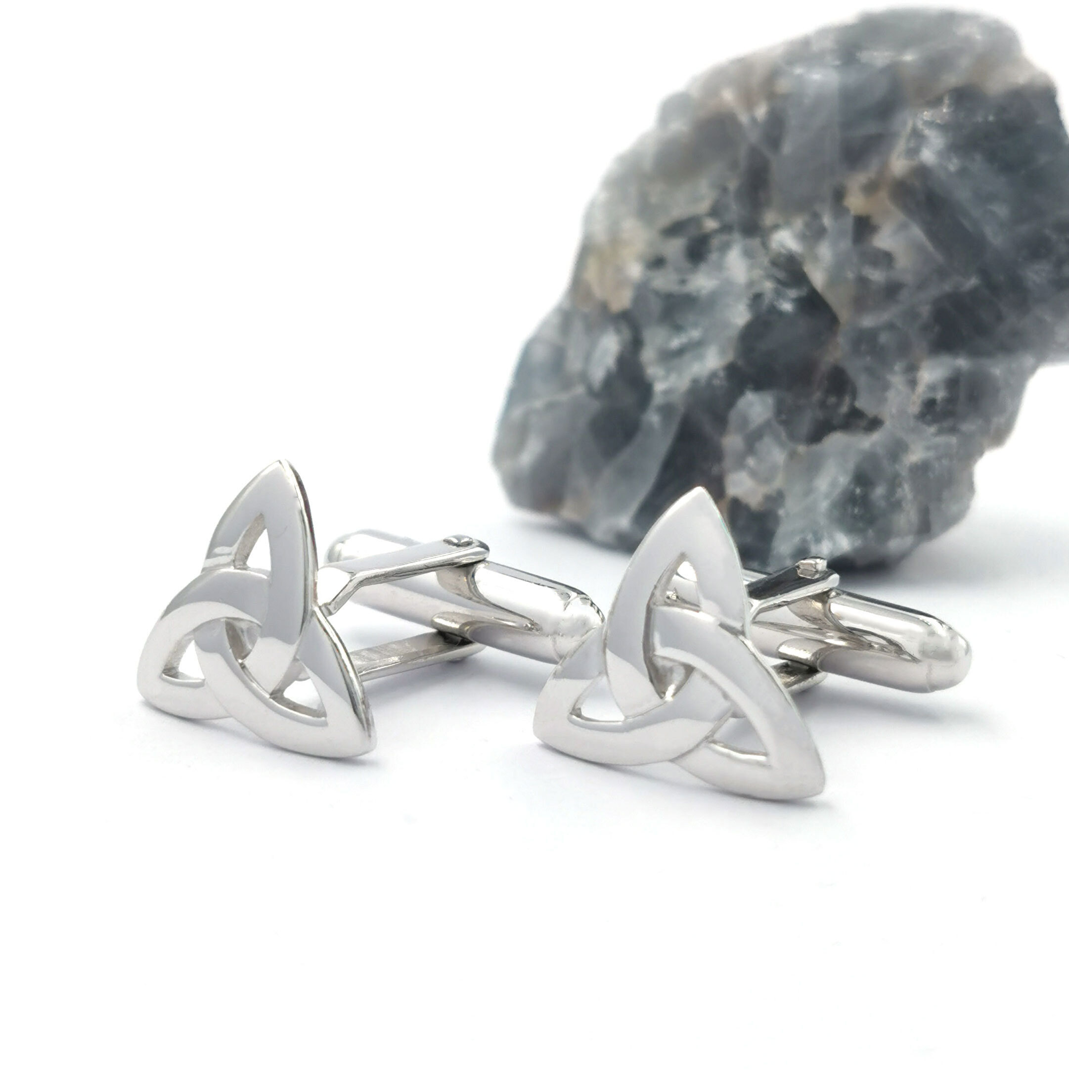 Sterling Silver Trinity Knot Cufflinks, From… | My Irish Jeweler