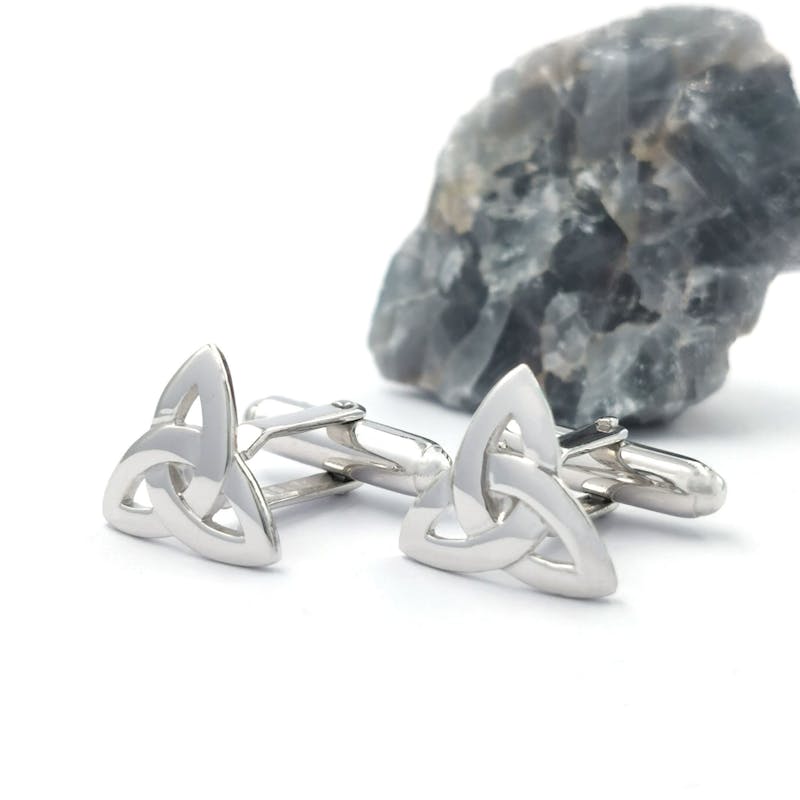 Real Sterling Silver Trinity Knot Gift Set For Men