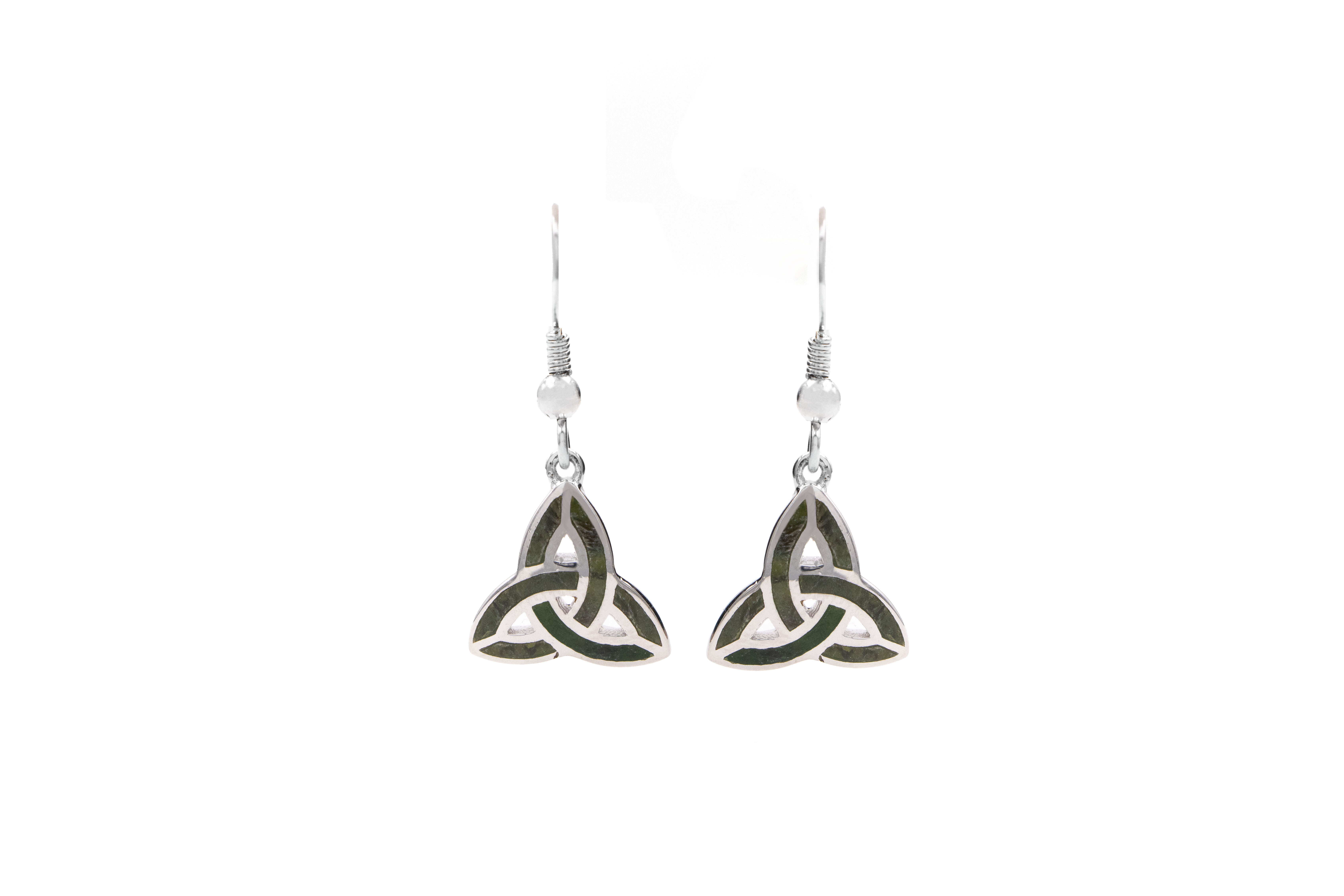 Real Sterling Silver Trinity Knot Earrings For Women