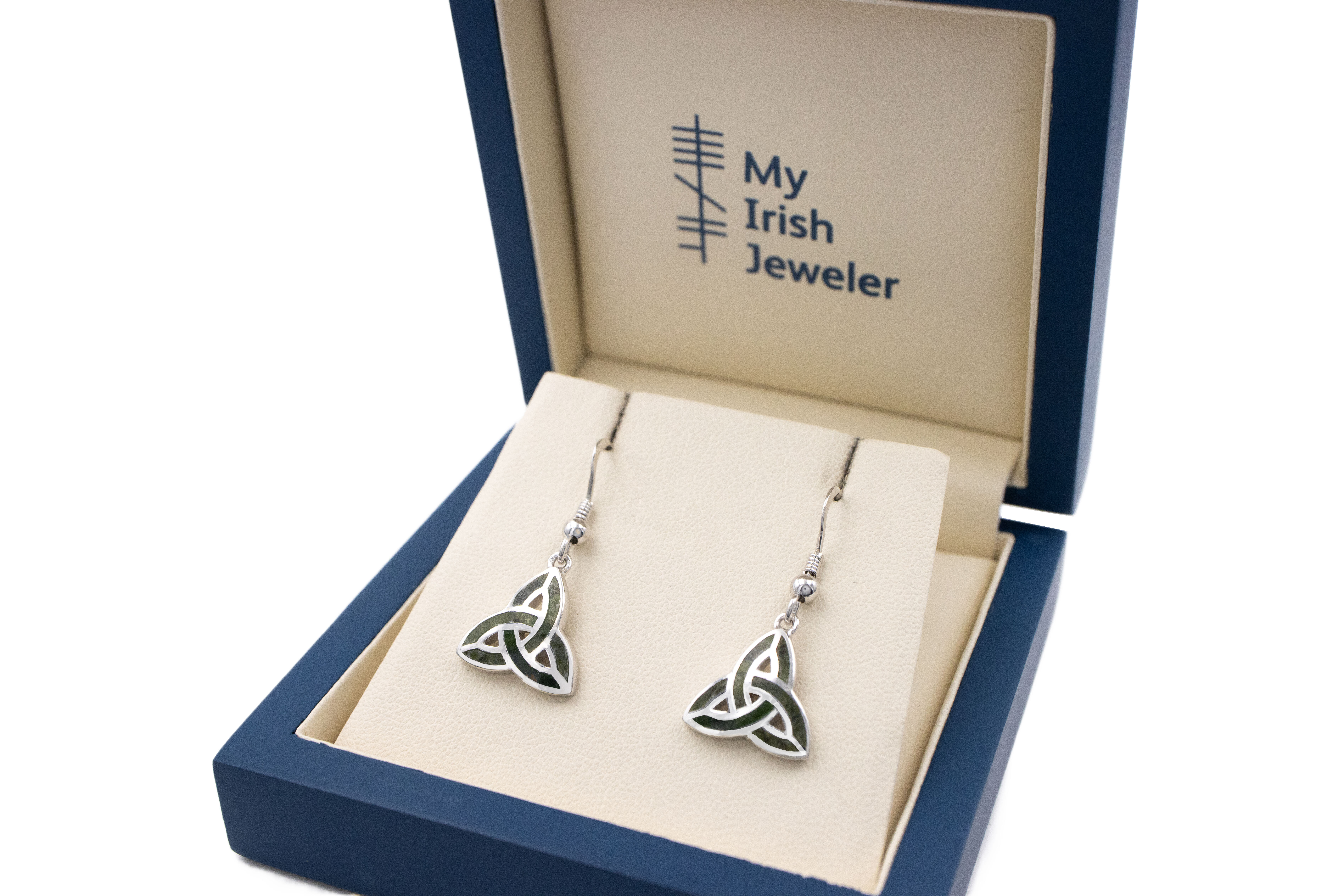 Real Sterling Silver Trinity Knot Earrings For Women. In Luxury Packaging.