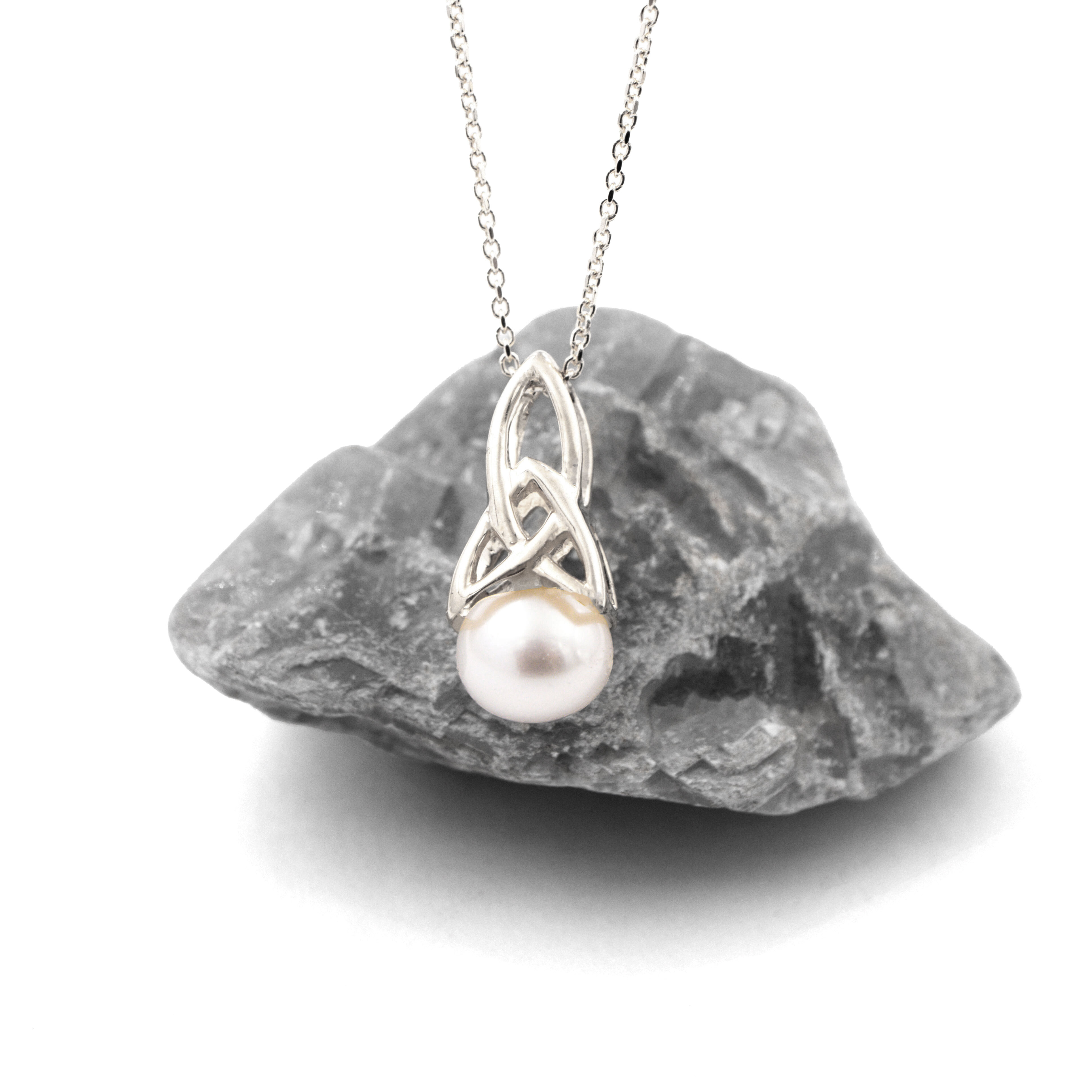 Silver Pearl Necklace