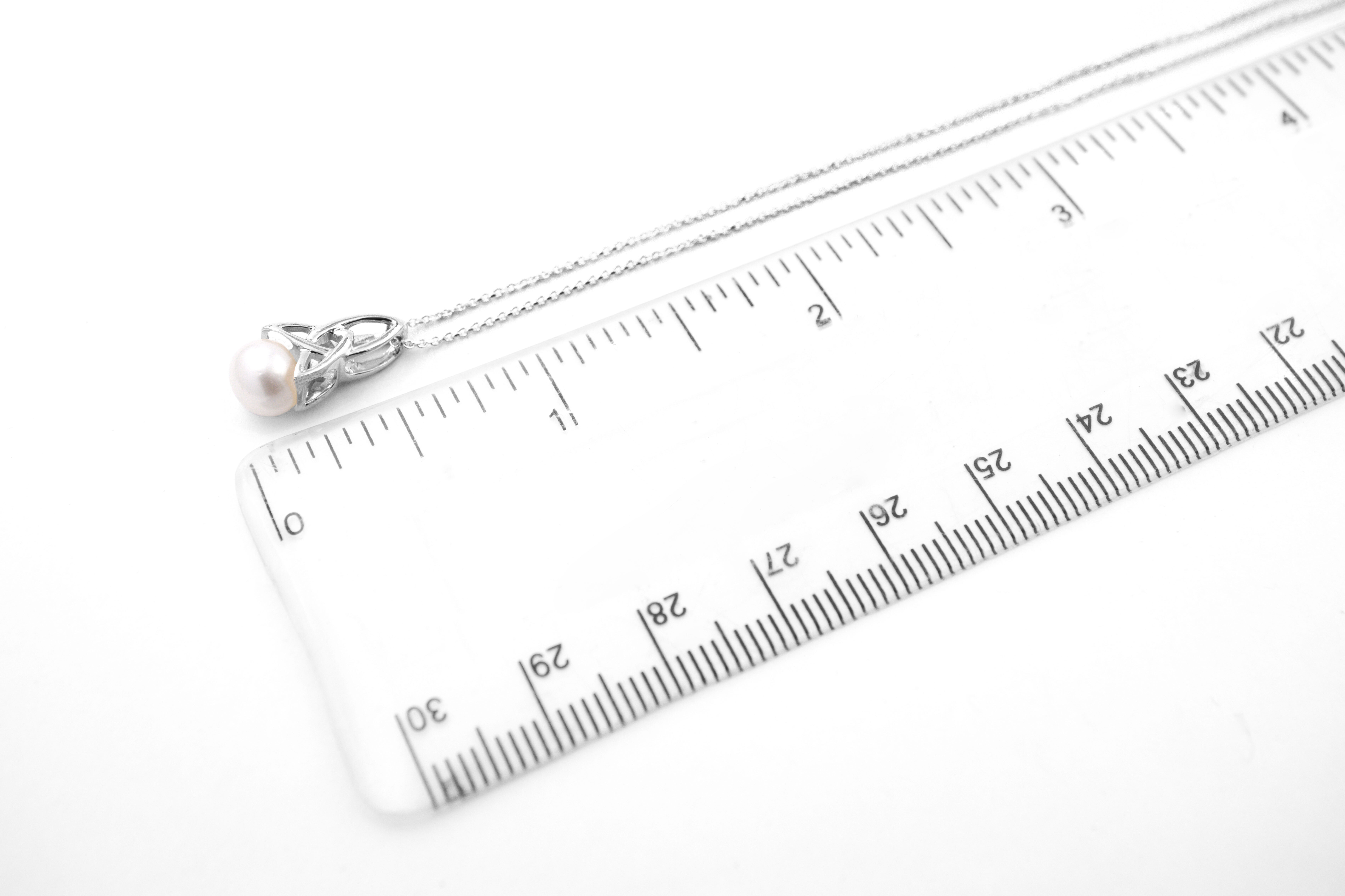 Womens Trinity Knot Necklace in Real Sterling Silver